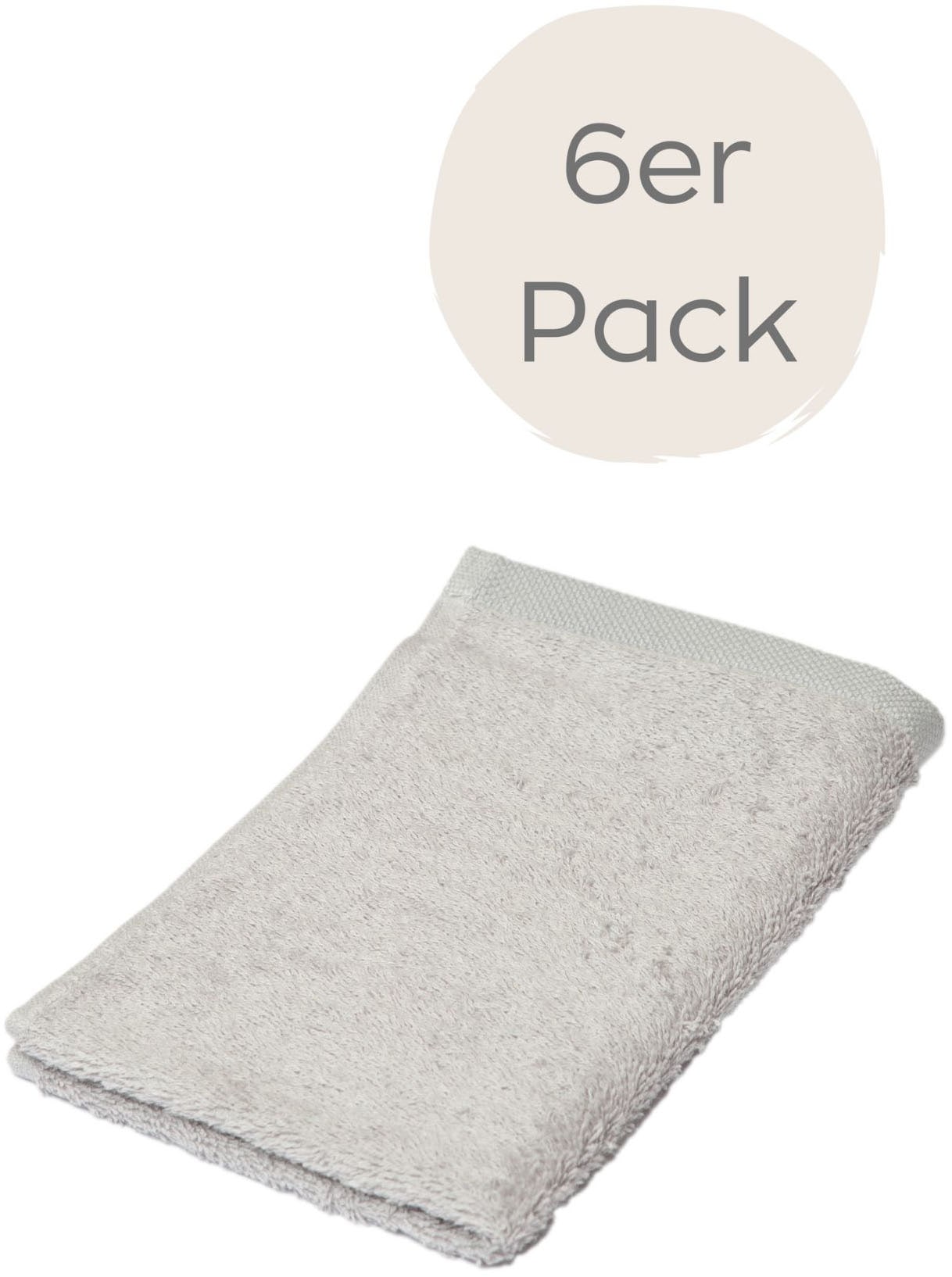 Wewo fashion Gästehandtücher »9517G«, (Packung, 6 St., 6er Set Gästehandtüc günstig online kaufen