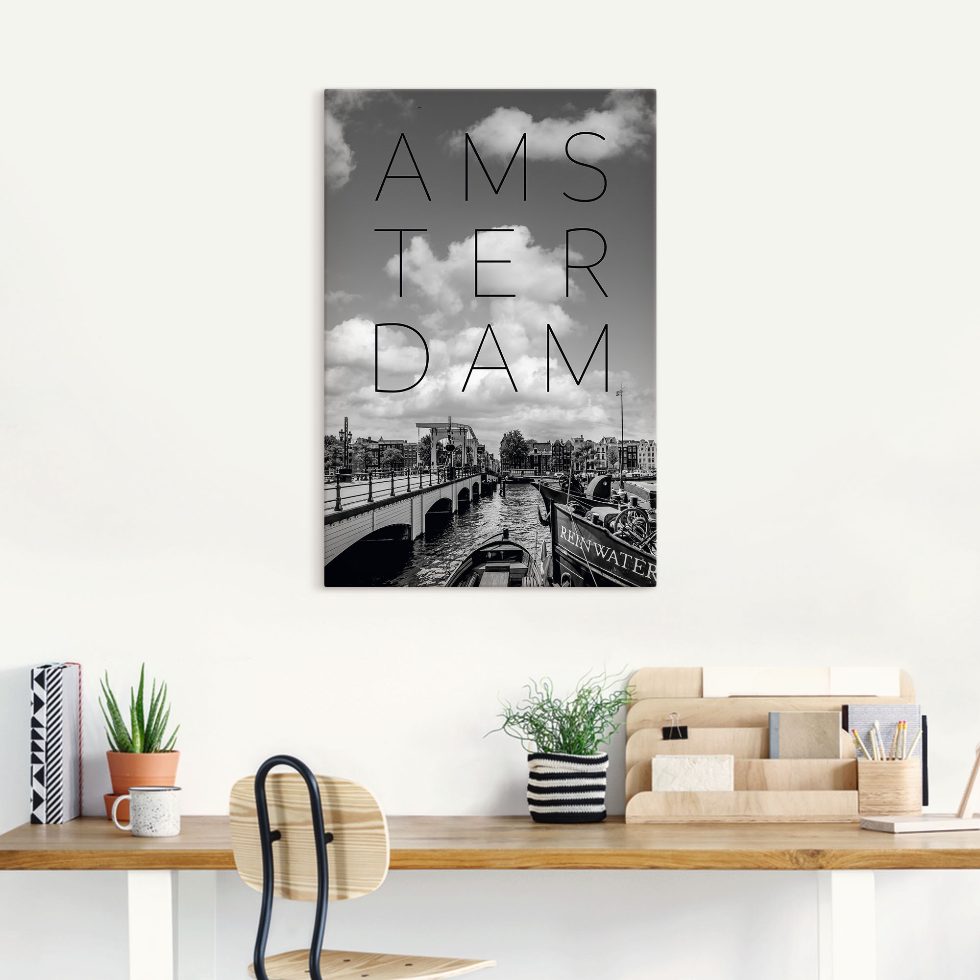 Artland Wandbild »Magere Brug in Amsterdam«, Amsterdam, (1 St.), als Alubild, Leinwandbild, Wandaufkleber oder Poster in versch. Größen