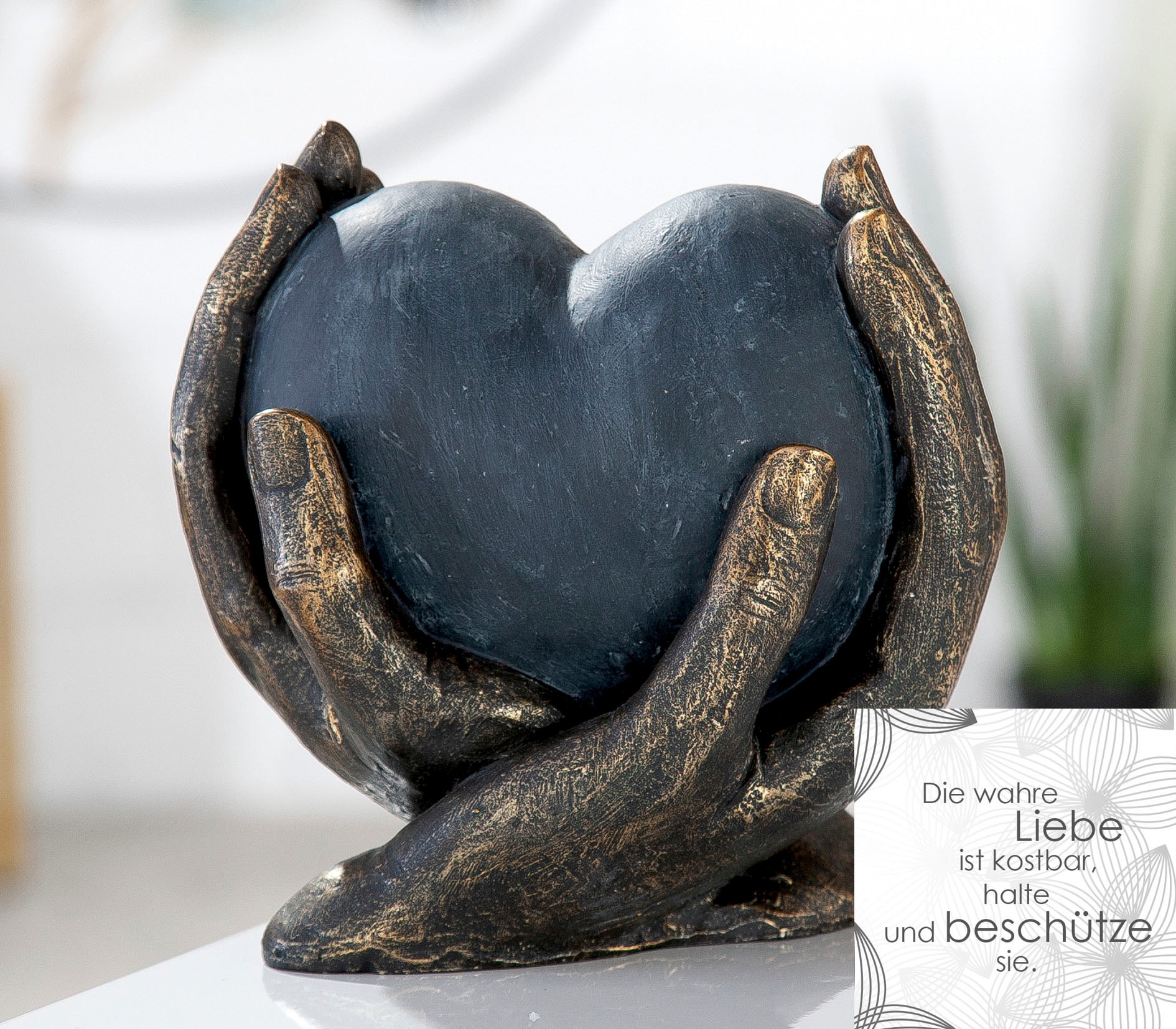 Casablanca by Gilde Dekofigur »Skulptur Herz in Händen« online kaufen | Dekofiguren
