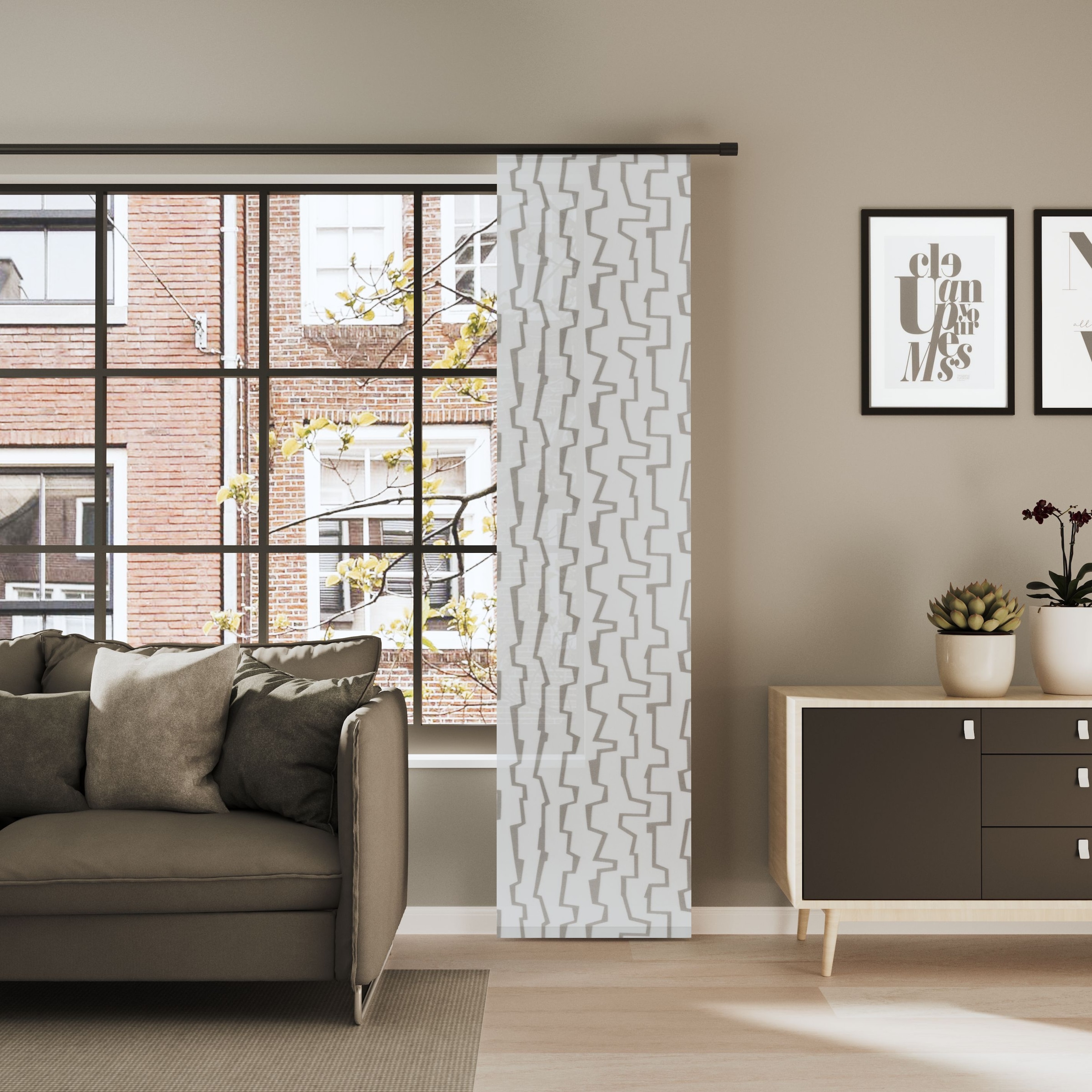 Neutex for you! Schiebegardine »CARARO« Paneelwagen 1 Stk. tlg. Buntweber mit abstrakter Längsmusterung