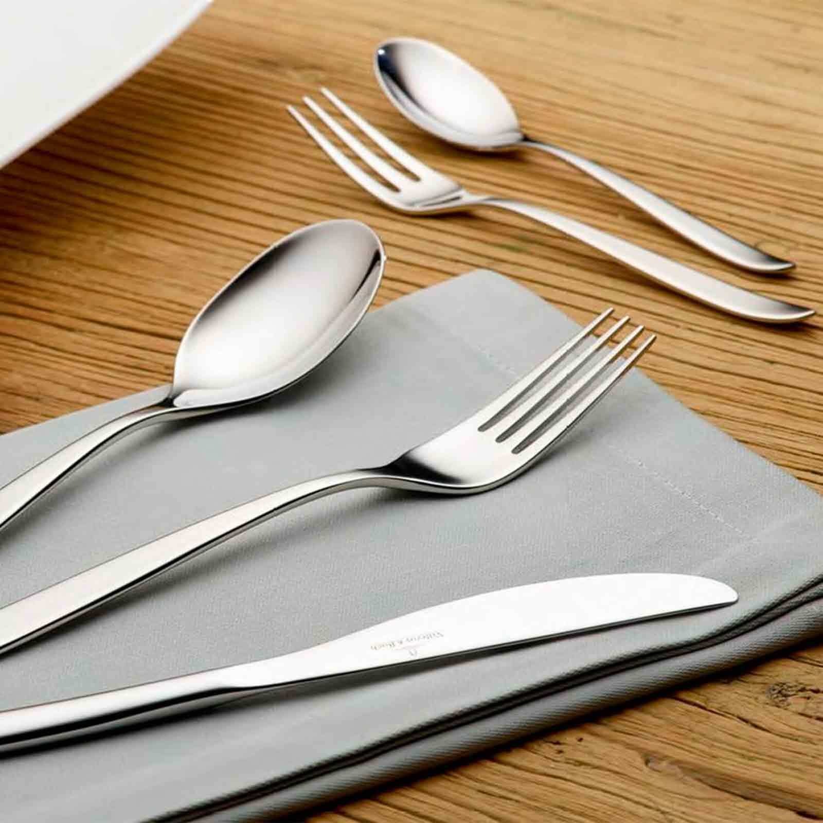 Villeroy & Boch Tafelmesser »Tafelmesser SoftWave 23,7 cm 12er Set silber« günstig online kaufen