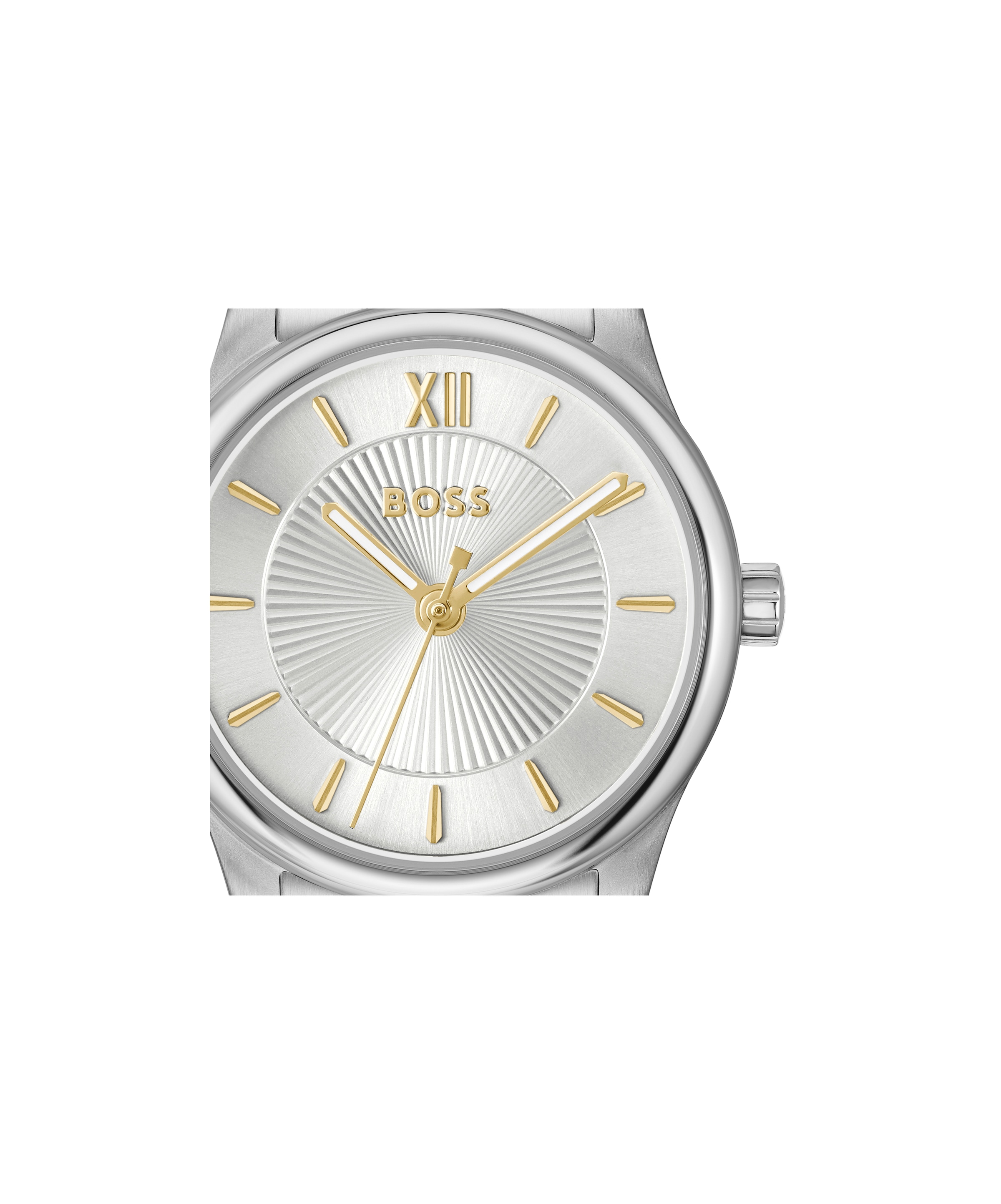 BOSS Quarzuhr »GRACEFUL MINA« Armbanduhr, Damenuhr, Edelstahlarmband, analog