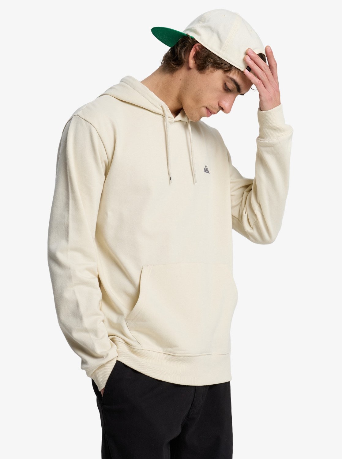 Quiksilver Kapuzensweatshirt »BASIC HOODIE YOUNG MEN«, mit Kängurutasche, aus Baumwolle und Polyester
