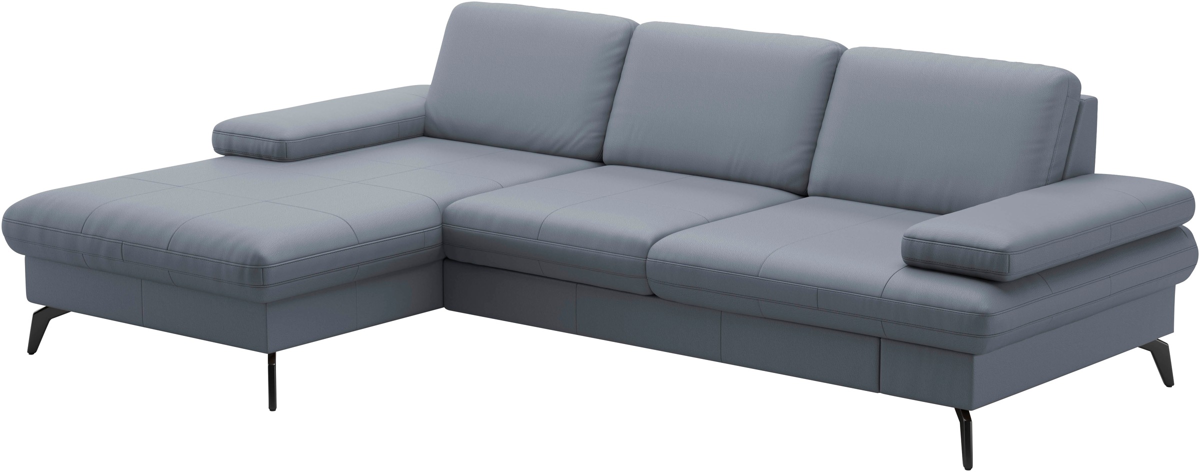 sit&more Ecksofa »Morris L-Form, inkl. Sitztiefenverstellung«, wahlweise mit Armteilverstellung, Bettfunktion & Bettkasten