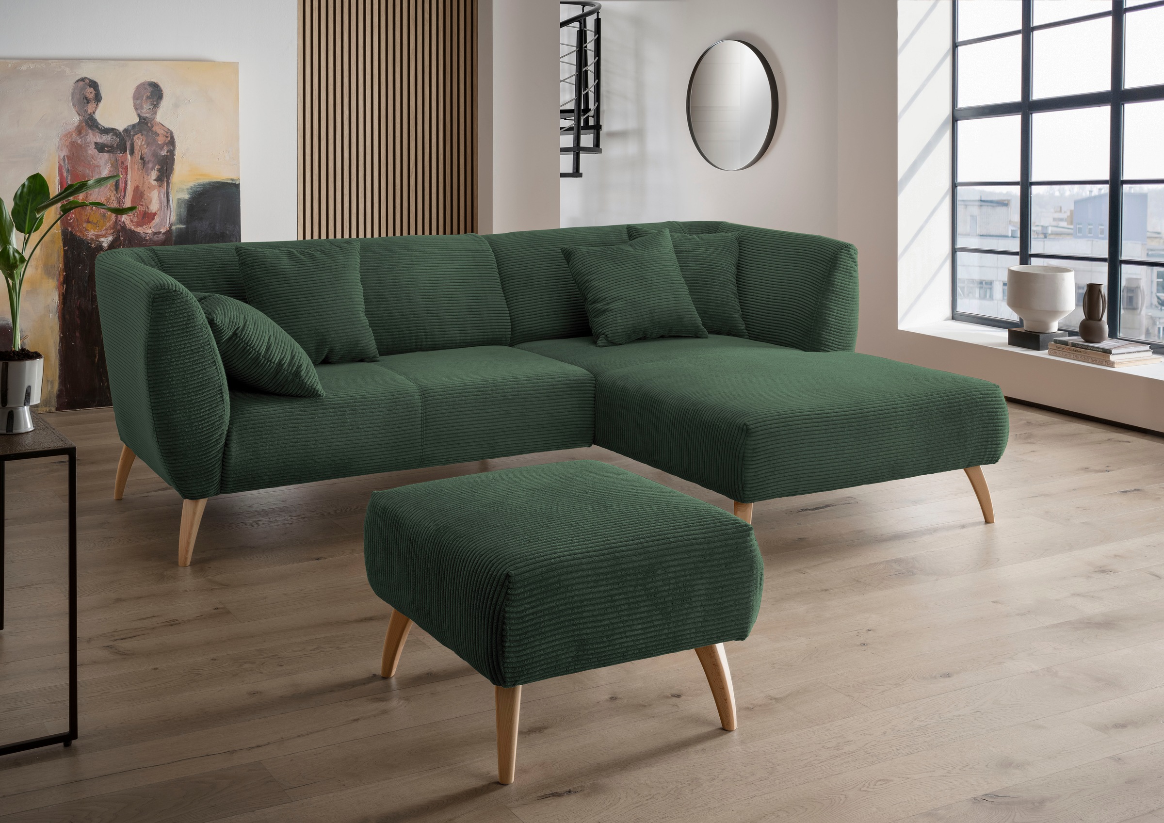 INOSIGN Ecksofa »Colori Polstermöbel mit zeitlos eleganter Rückenführung. L günstig online kaufen