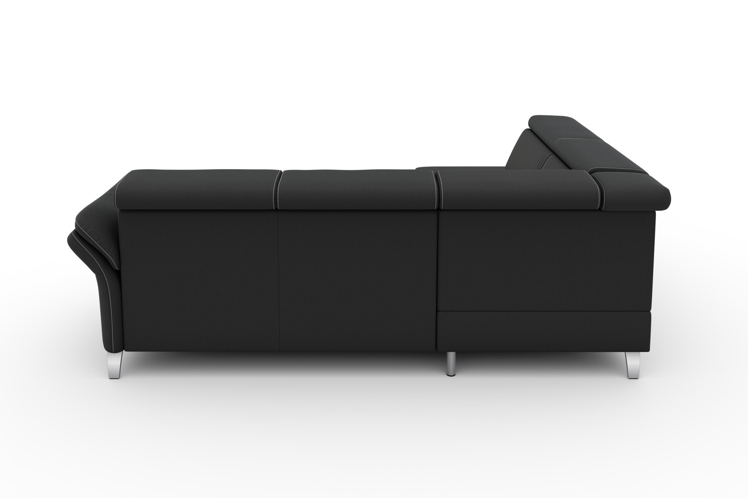 sit&more Ecksofa »Vincenzo L-Form«, inklusive Kopfteilverstellung, wahlweise mit Bettfunktion, Bettkasten