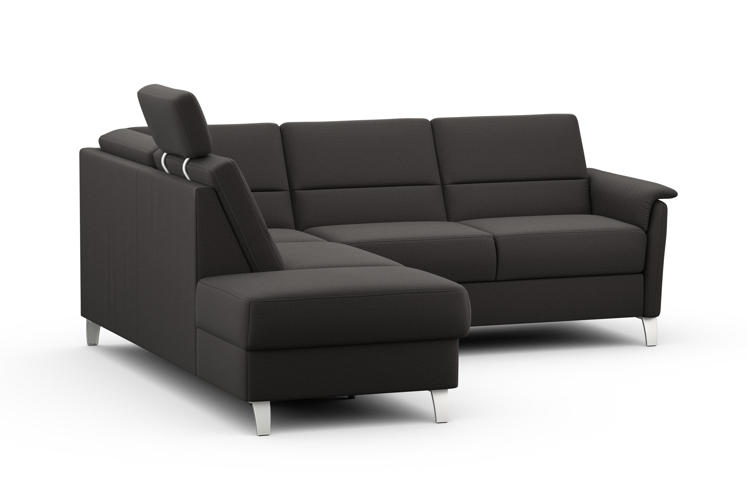 sit&more Ecksofa »Palmera L-Form«, Federkern, wahlweise mit Bettfunktion und mit/ohne Stauraum