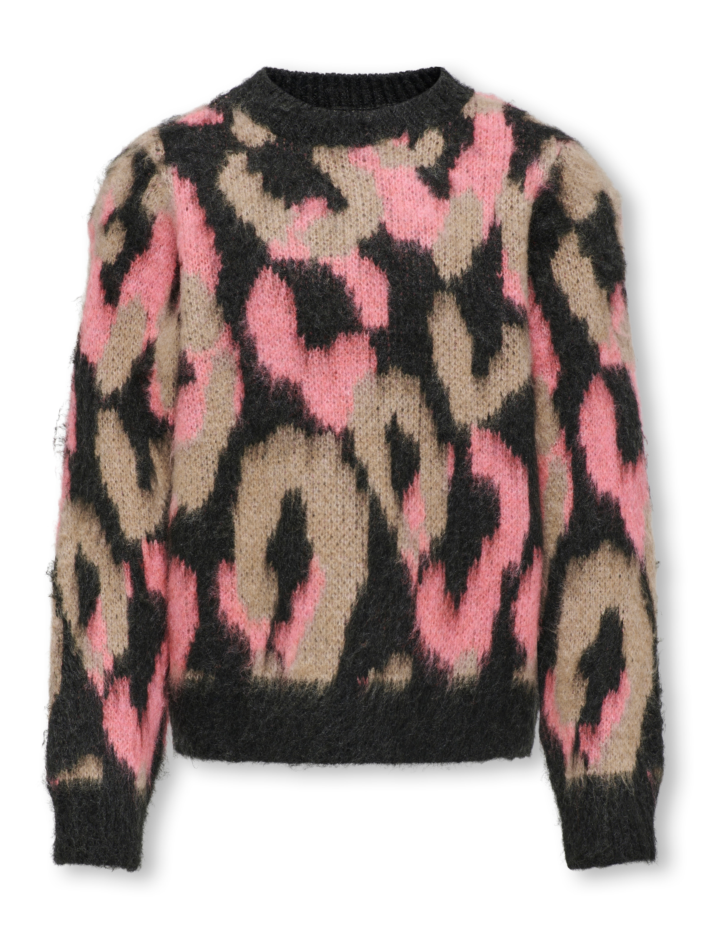KIDS ONLY Rundhalspullover »KOGWILD L/S JQ O-NECK KNT«