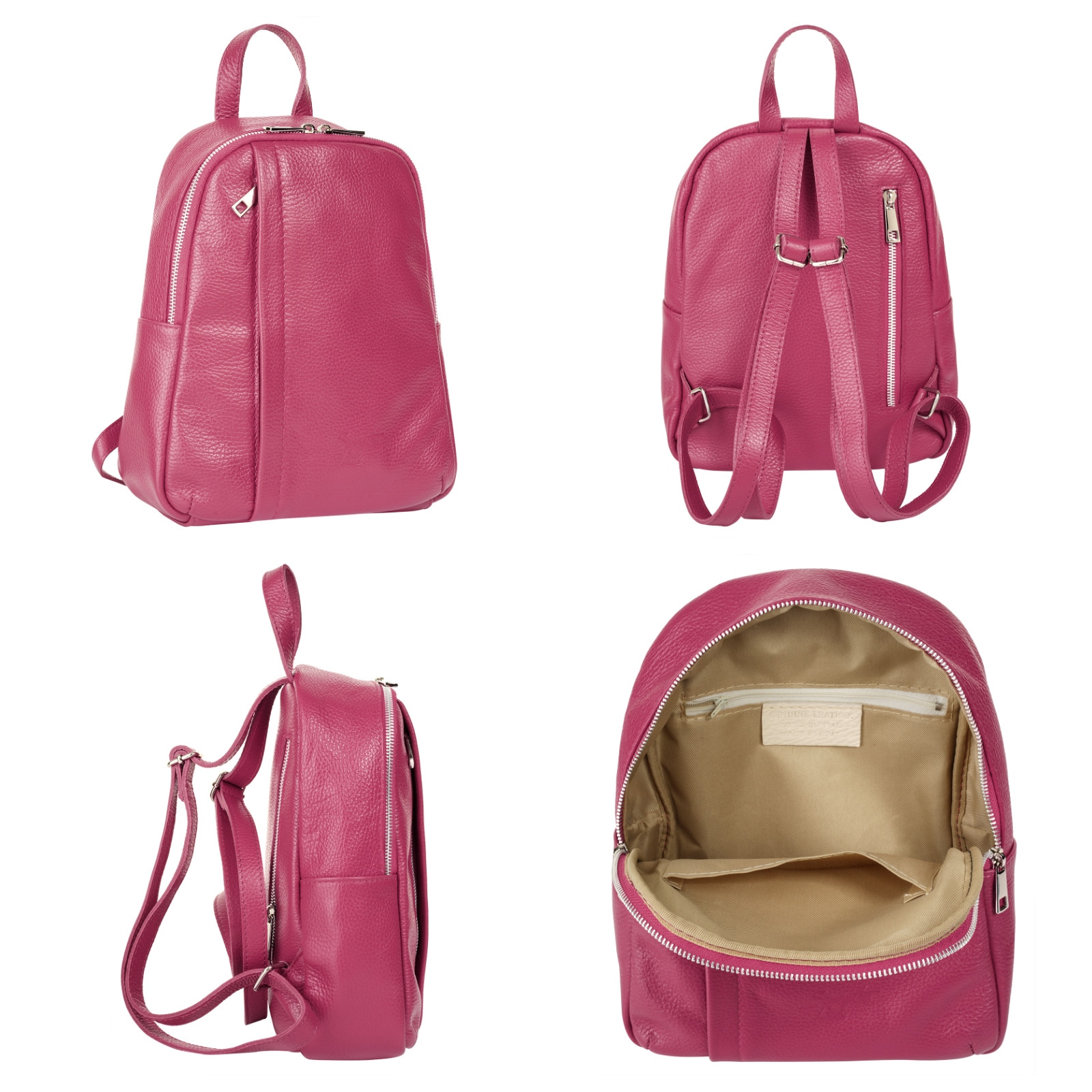 Samantha Look Cityrucksack, Echt Leder, Made in Italy