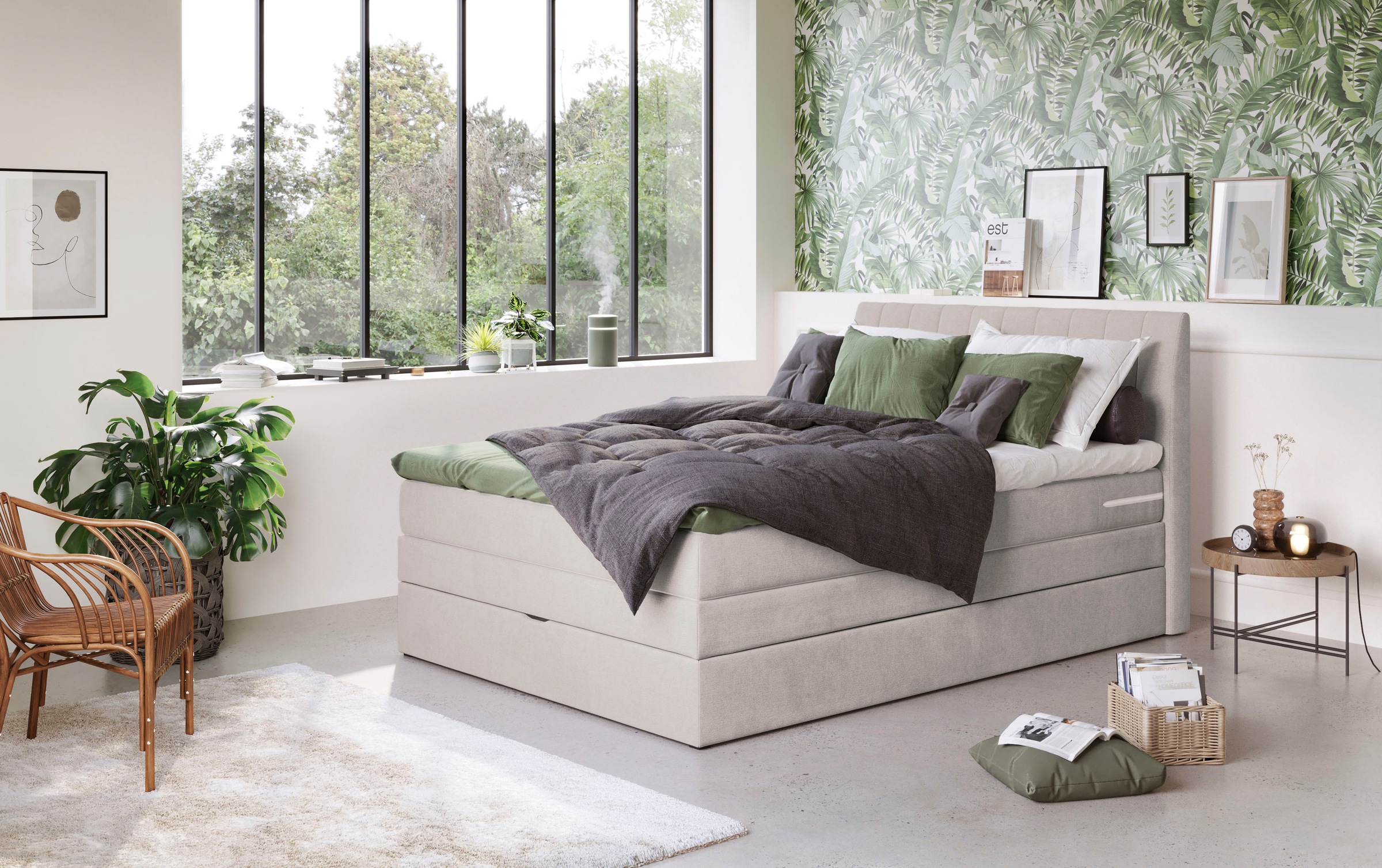 COTTA Boxspringbett »Shark inkl. Bettkasten und Topper«, erhältlich in den günstig online kaufen