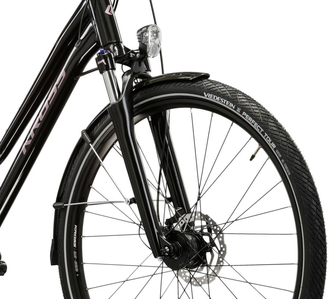 Kross Trekkingrad »Damen-Trekkingrad 28" Trans 7.0 Schwarz 20 Gänge« 20 Gang Shimano CUES U6020 Schaltwerk Kettenschaltung