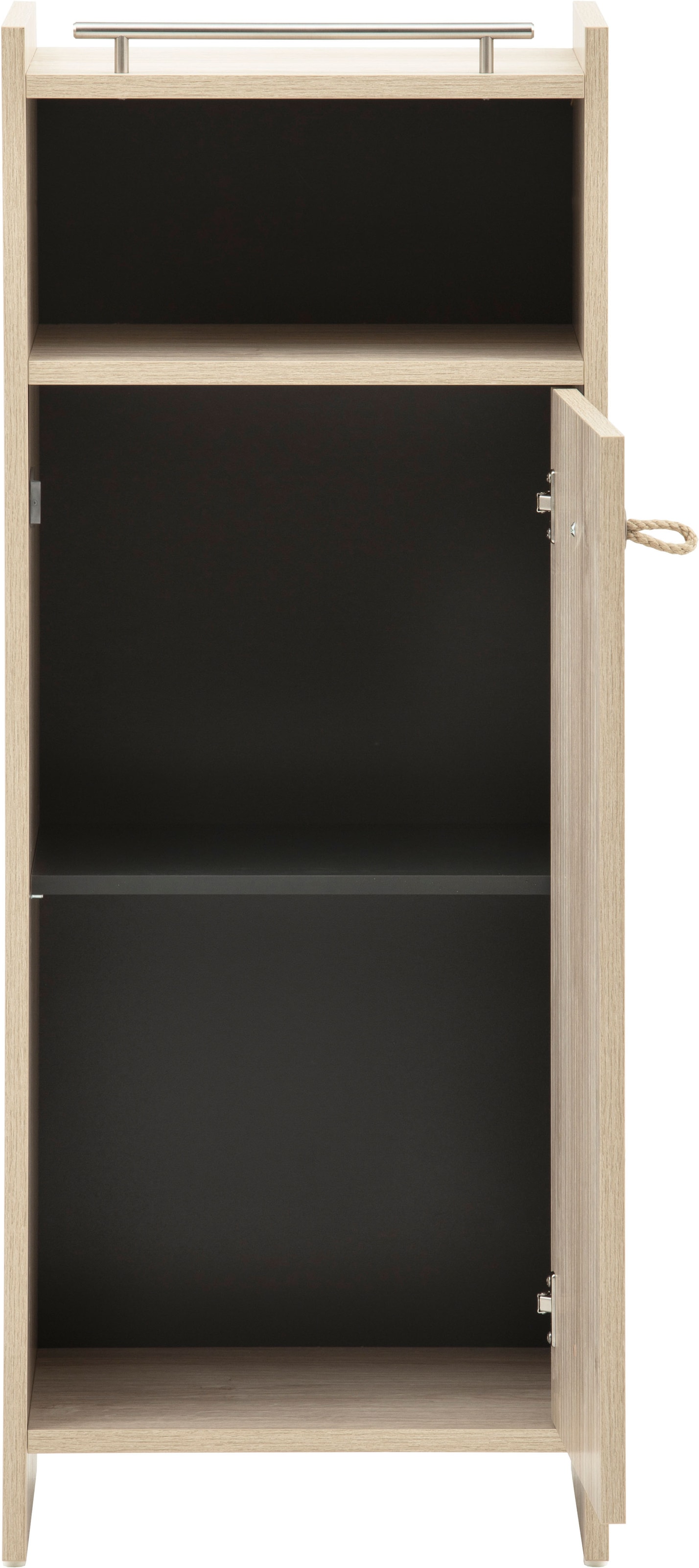 Schildmeyer Midischrank »SONDERBY, 1 Tür & 1 offenes Fach, Höhe 104,2 cm, MADE IN GERMANY« 1 Stk. tlg. Seilgriffe im maritimen Look, MADE IN GERMANY
