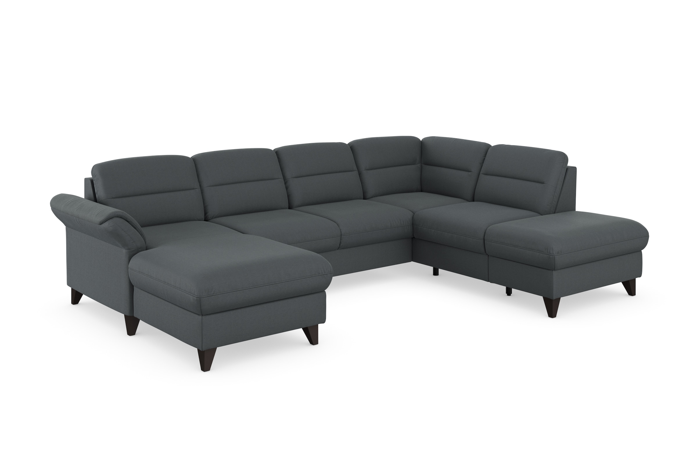 sit&more Wohnlandschaft »Mellum U-Form« Federkern, wahlweise mit Bettfunktion, Stauraum und Armteilfunktion