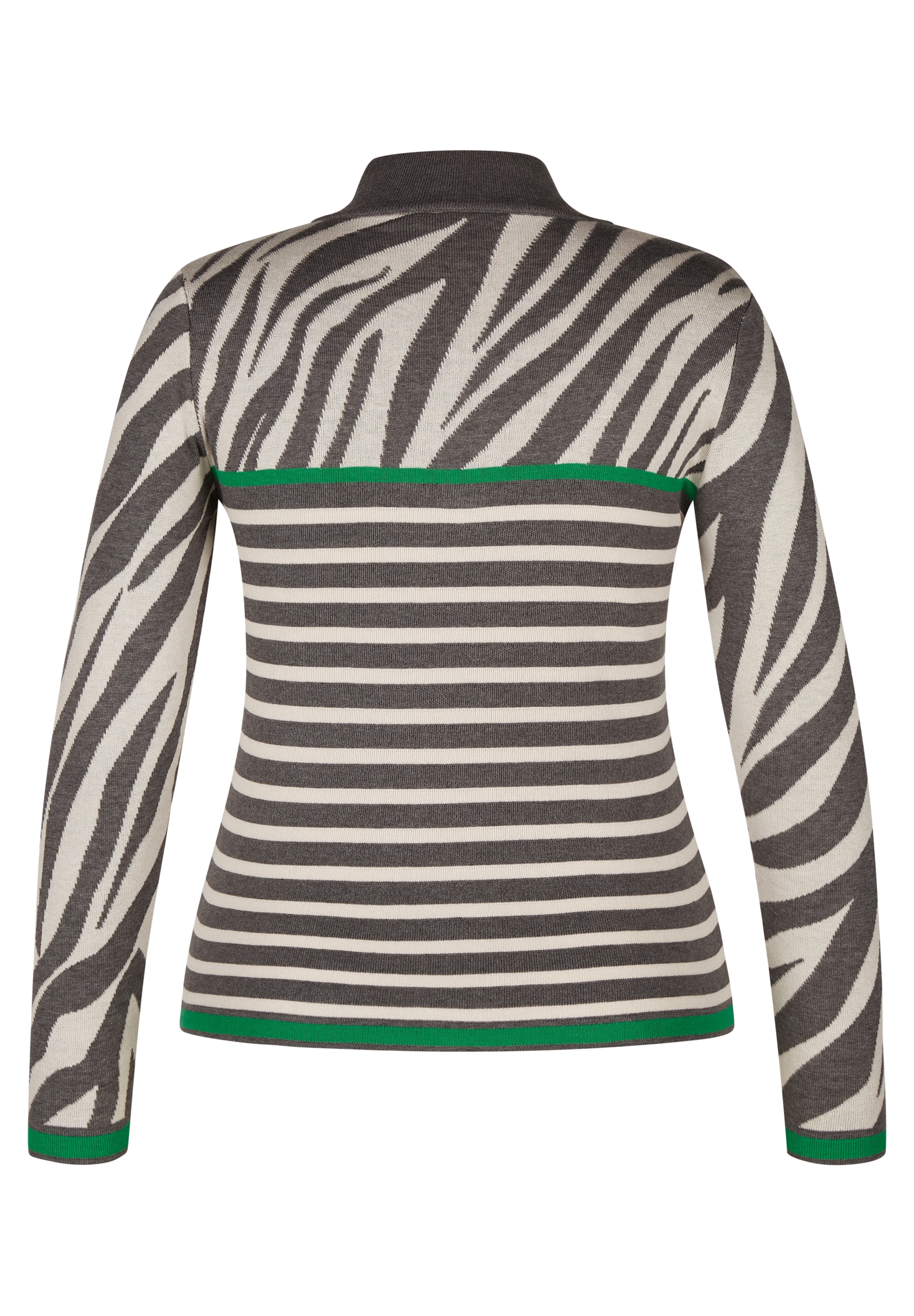 Rabe Stehkragenpullover, mit abstraktem Allover-Design