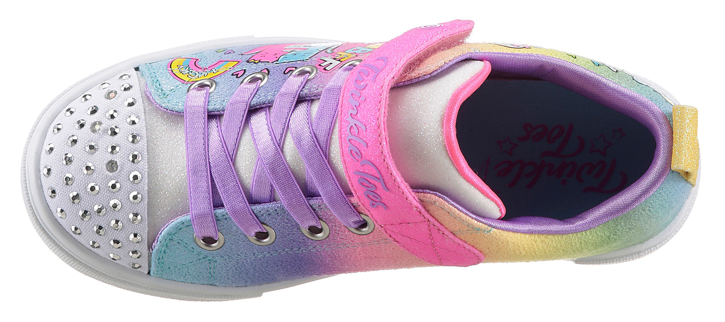 Skechers Kids Sneaker »TWINKLE SPARKS BFF MAGIC«, im glitzernden Look, Freizeitschuh, Halbschuh, Schnürschuh