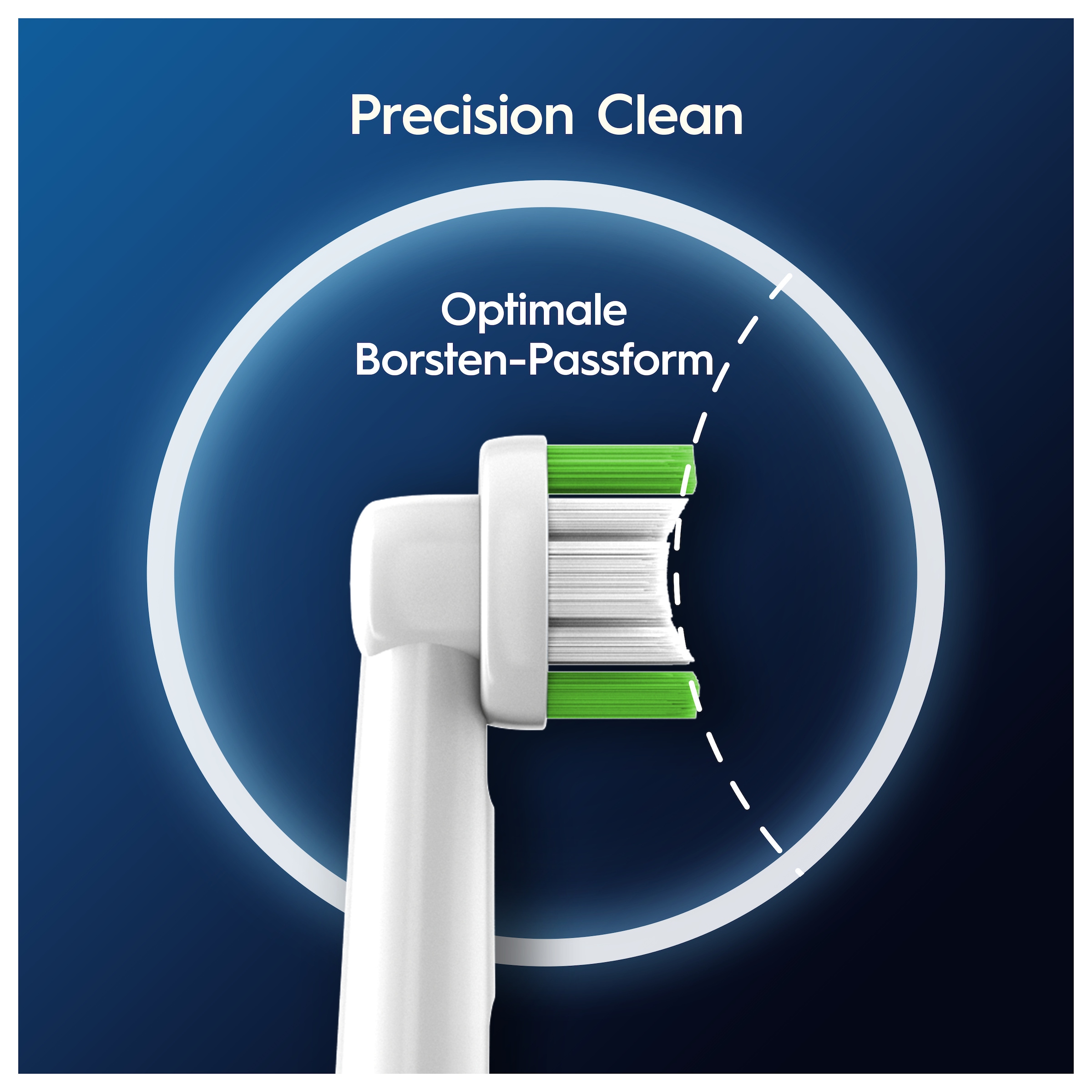 Oral-B Aufsteckbürsten »Pro Precision Clean« Zahnreinigung mit innovativen X-förmigen Borsten