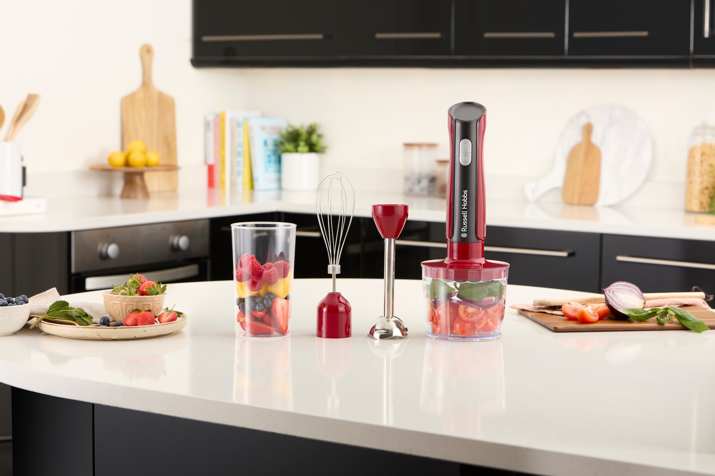 RUSSELL HOBBS Stabmixer »Desire 3in 1 27140-56«, 500 W, rot