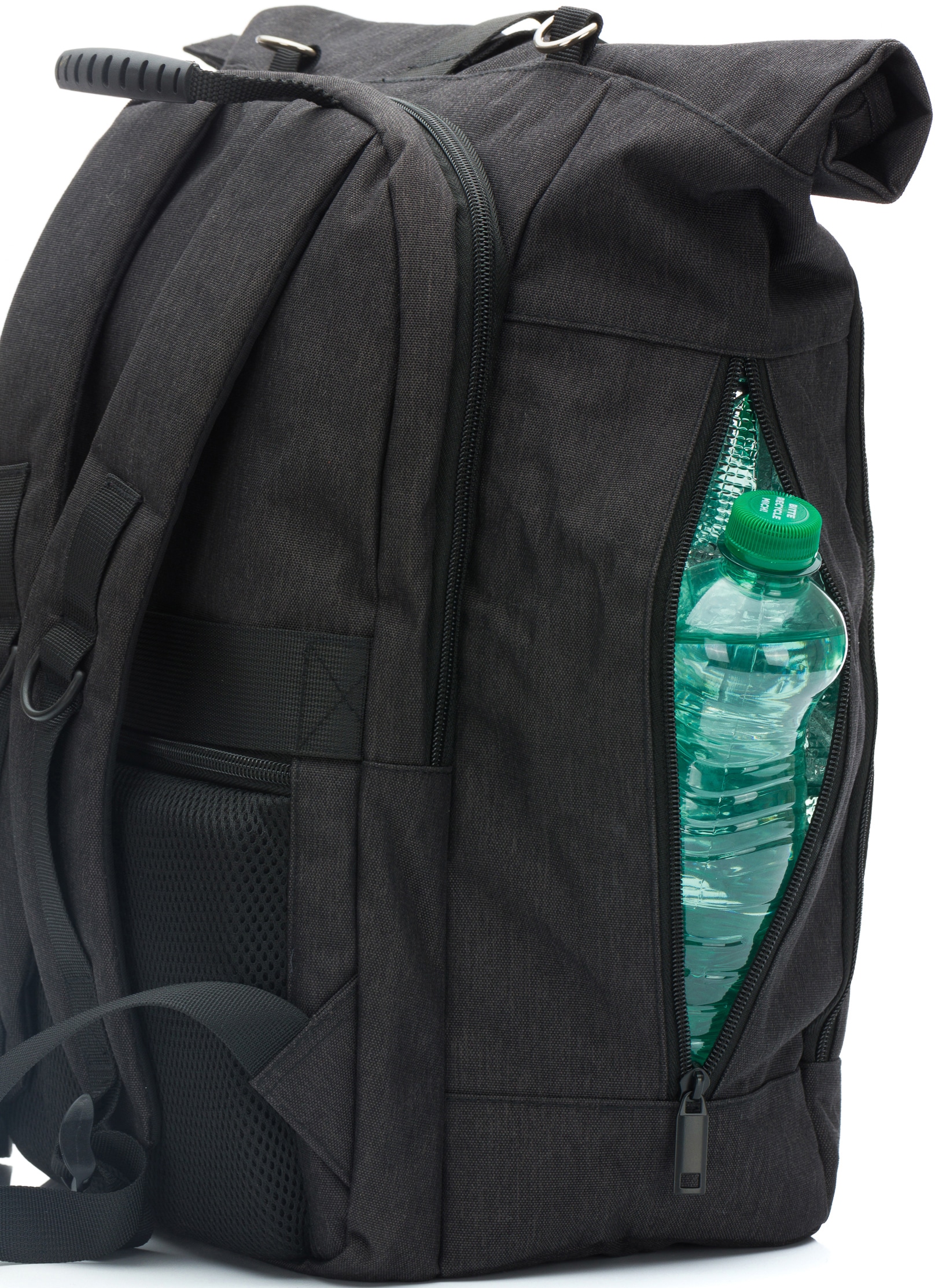 Fillikid Wickelrucksack »Dublin, schwarz«, mit Wickelauflage