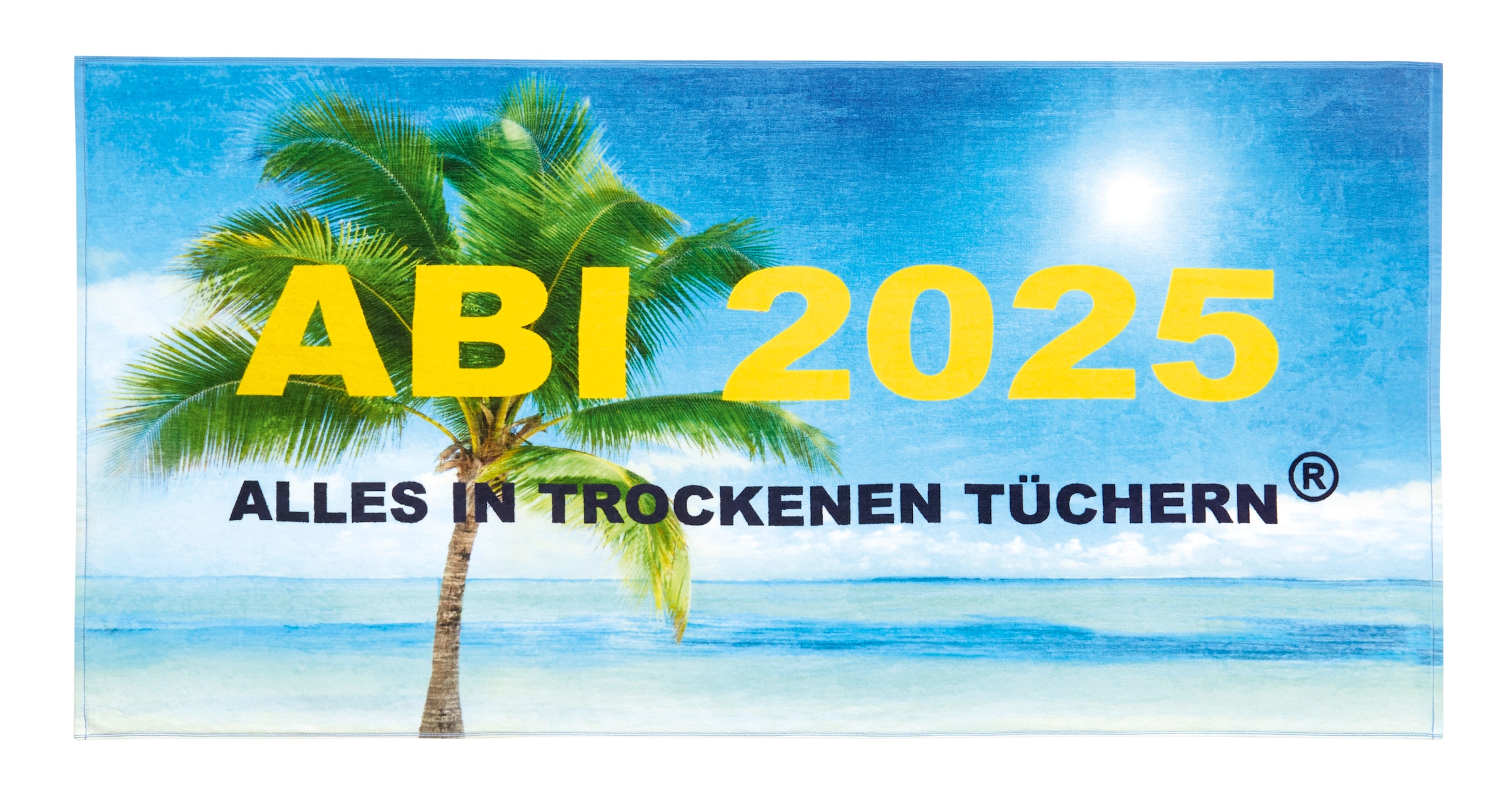 Egeria Strandtuch »ABI 2025« 75x150 cm, "ABI 2025-Alles in trockenen Tücher günstig online kaufen