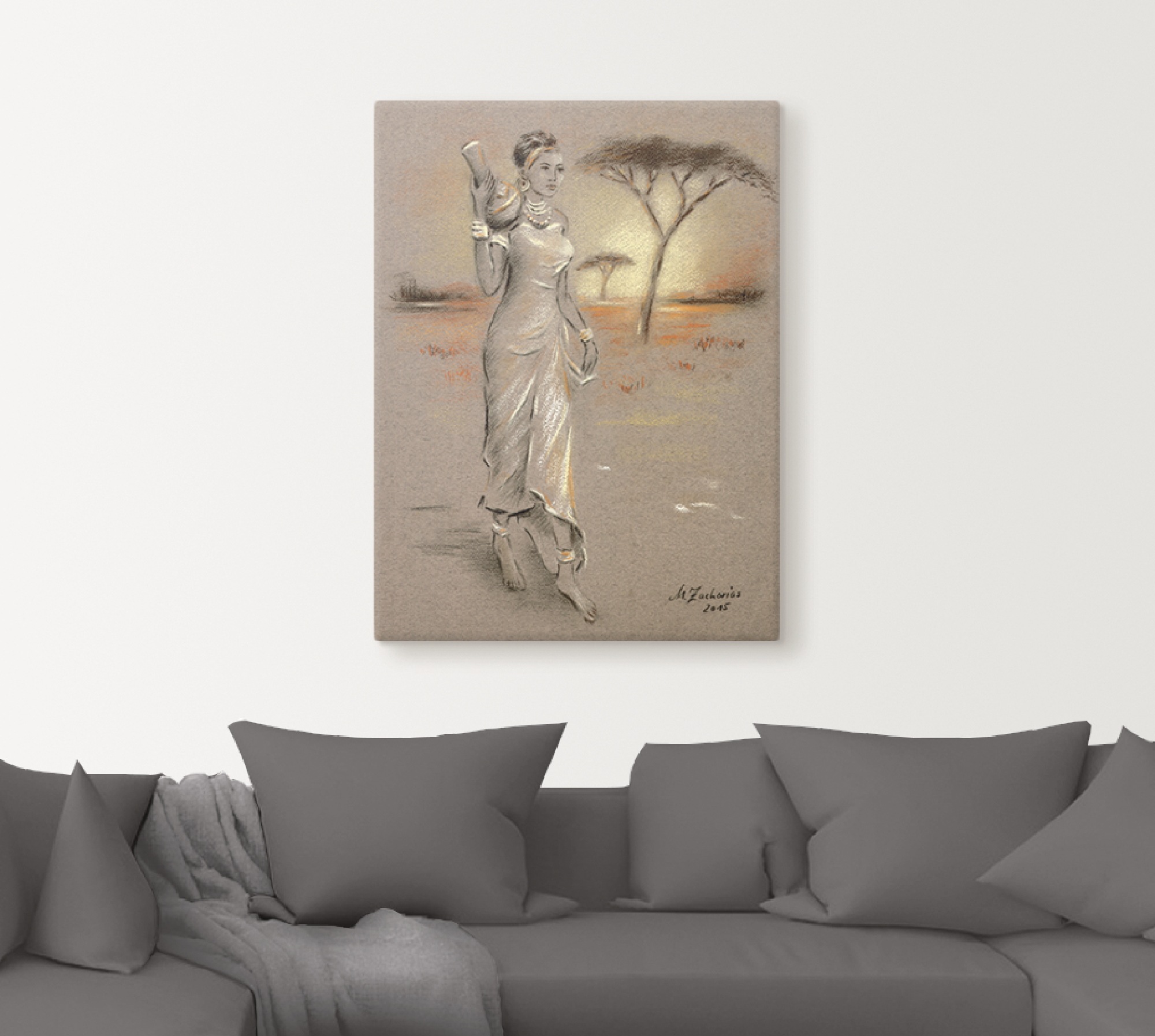 Artland Wandbild »Afrikanische Schönheit«, Frau, (1 St.), als Leinwandbild, Poster in verschied. Größen