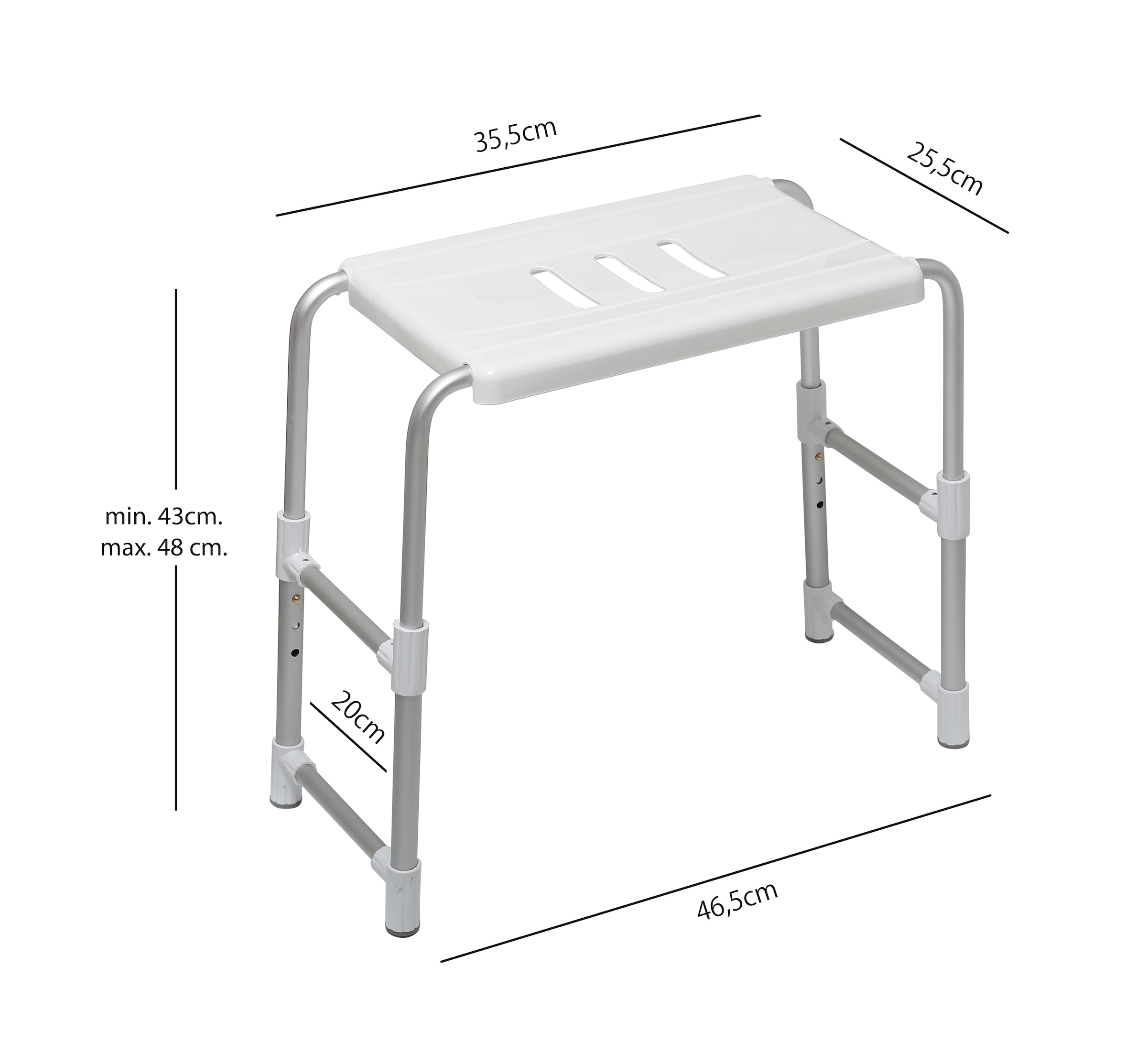 Bischof Dusch- und Badhocker »Classic« belastbar bis 120 kg belastbar bis 120 kg