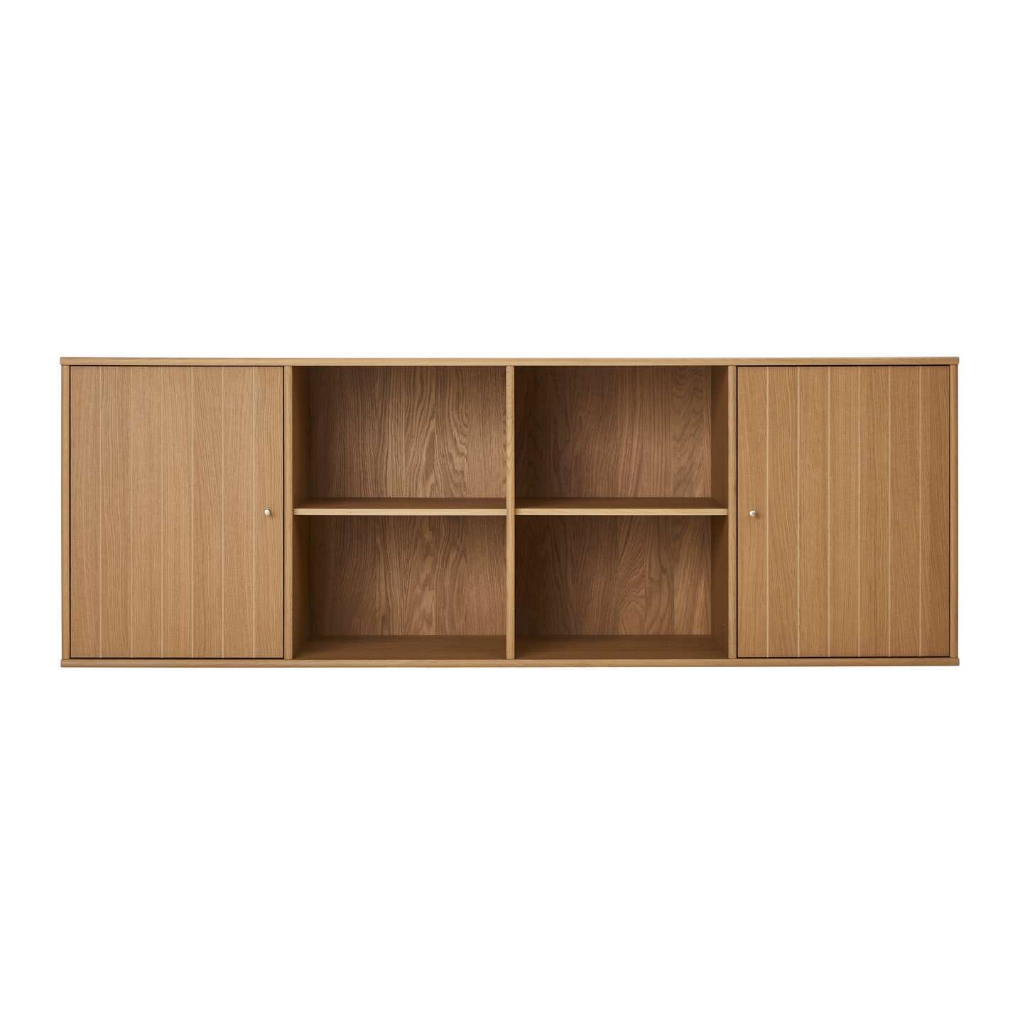 Hammel Furniture Sideboard »Mistral, Hochwertig Schrank, hängend/stehend, mit 2 gerillten Türen«, und 4 verstellbare Einlegeböden, B: 176 cm, anpassungsbar Designmöbel