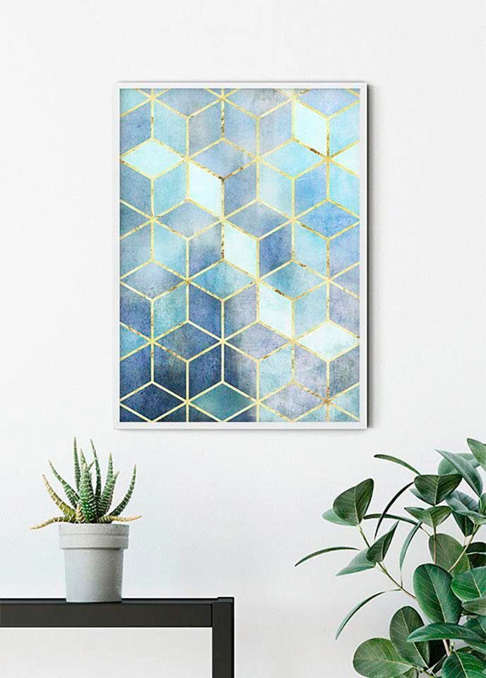 Komar Bild »Mosaik Azzuro«, Abstrakt, (1 St.), Wandbild zur Dekoration - ohne Rahmen
