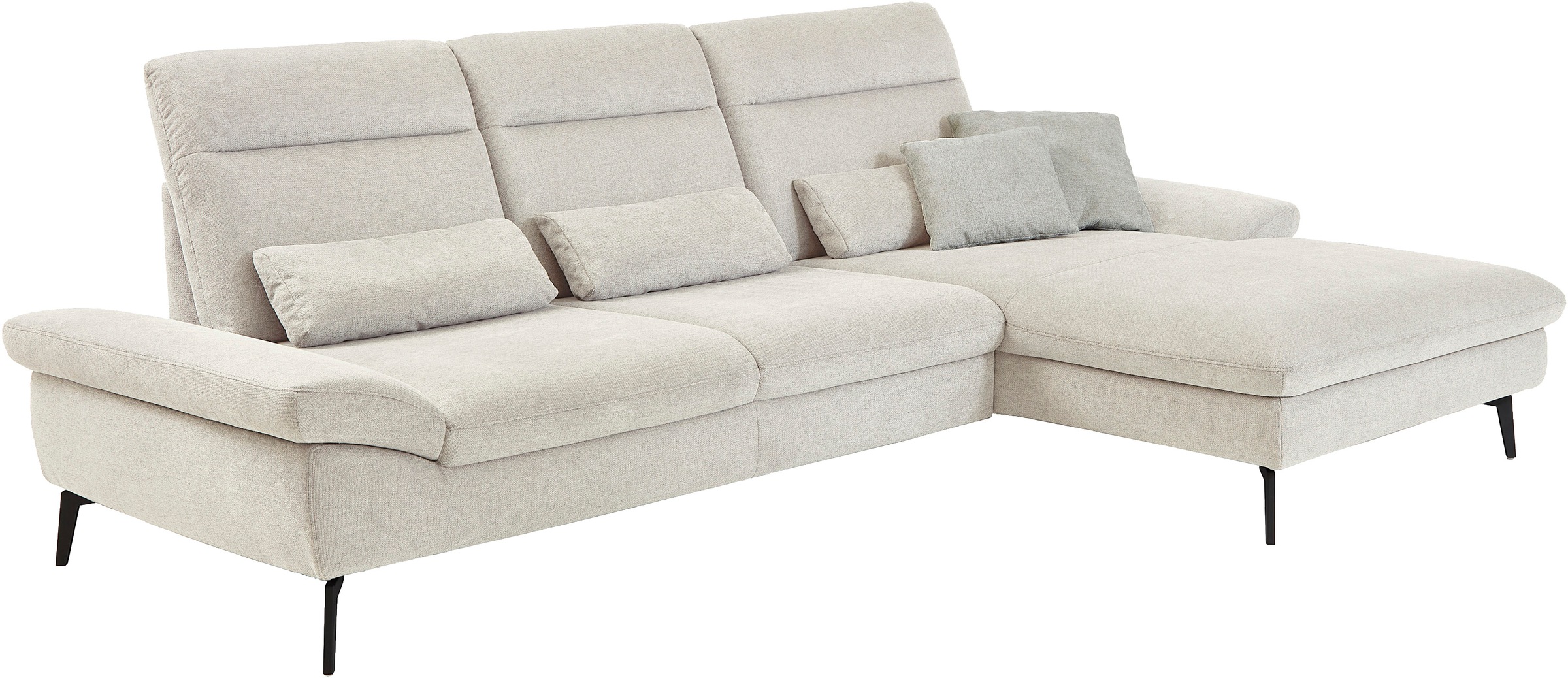 HUKLA Ecksofa »HU-HP22156 L-Form«, inkl. Kopfpolsterverstellung, optional m günstig online kaufen