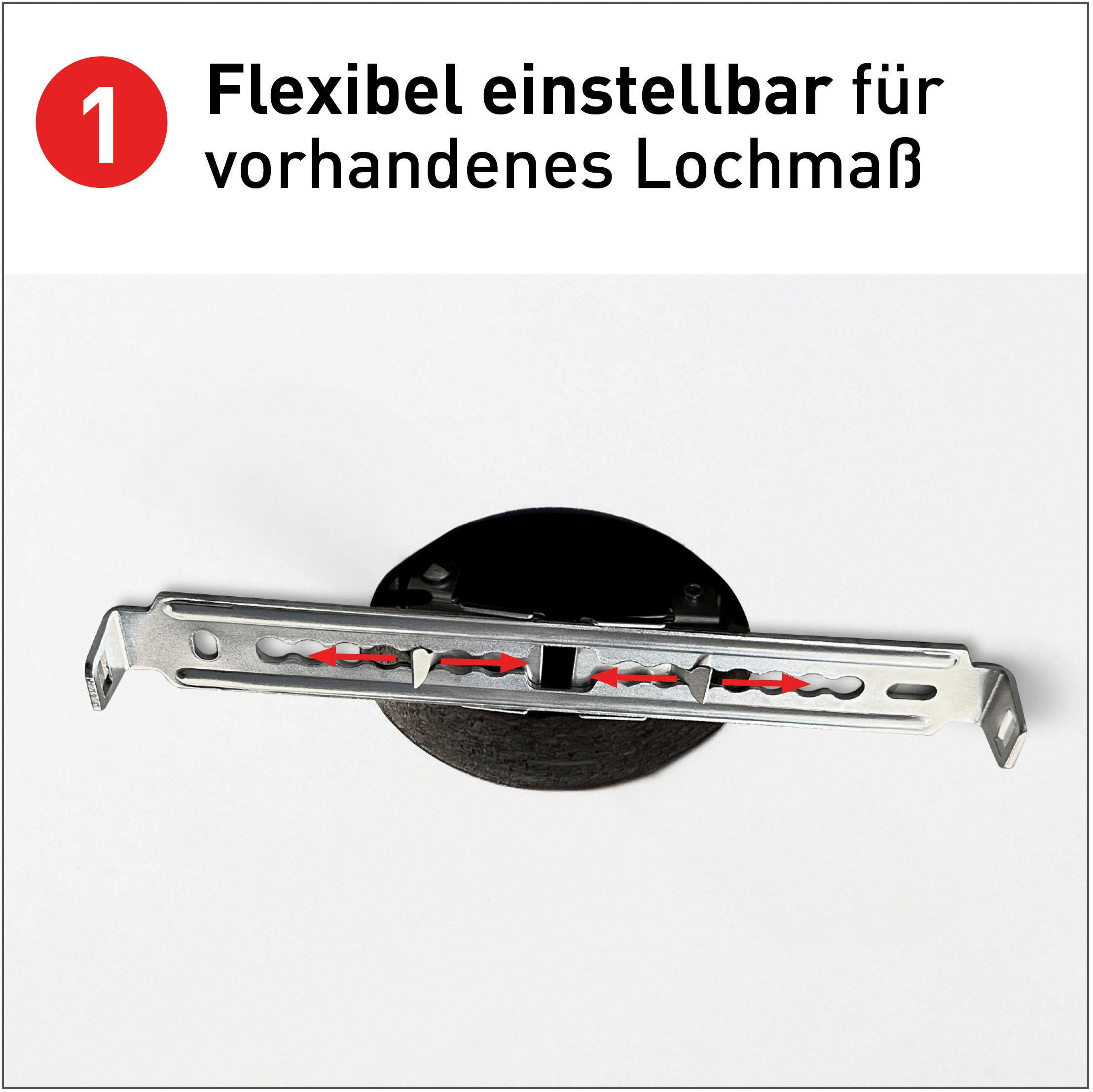 näve LED Deckenleuchte »Bonus«, 1 flammig, Leuchtmittel LED-Modul | LED fest integriert, Ein- oder Aufbau flexibel, CCT über Geräteschalter, D: 16,5cm