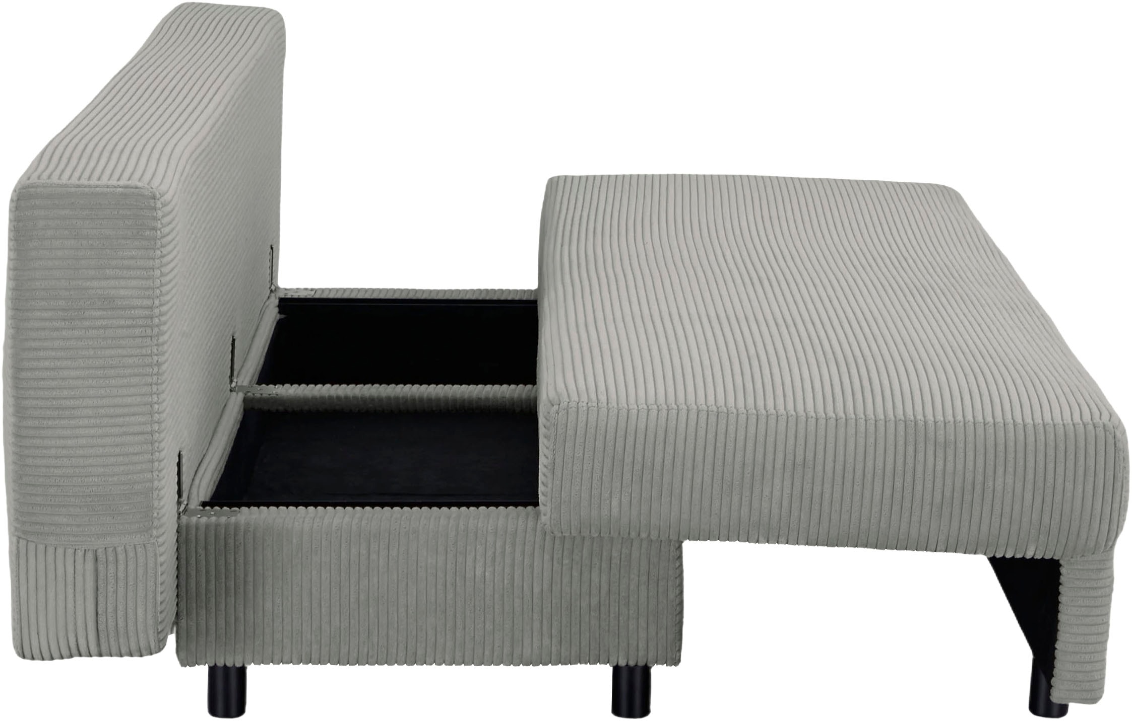 OTTO home Schlafsofa »ONNIKO Cord, Breite: 192 cm, Liegefläche 121x192 cm, softer Cord-Bezug« mit Bettfunktion & Bettkasten