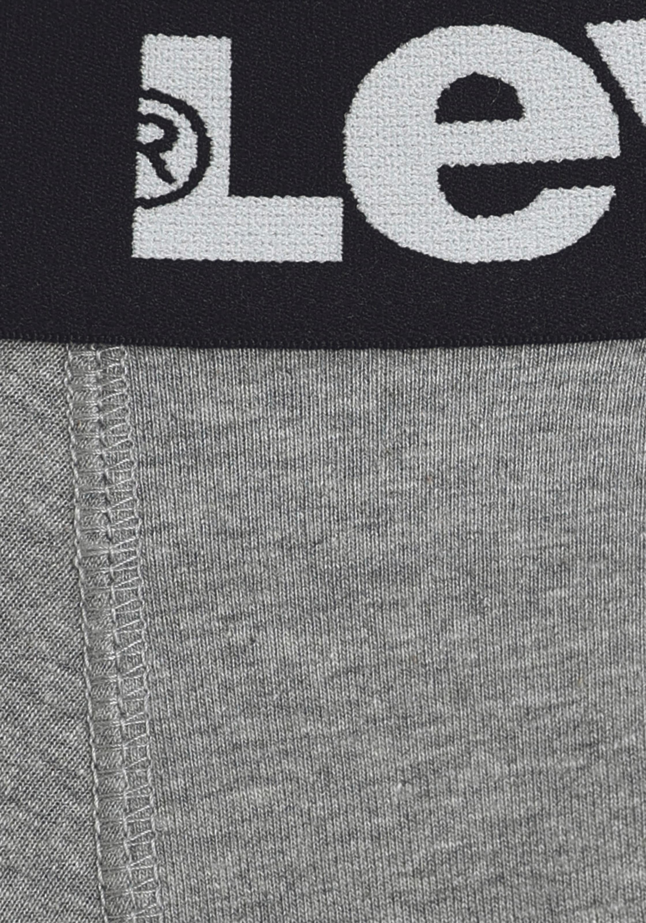 Levi's® Boxershorts »Men Solid Logo Boxer 4er Pack«, (Packung, 4er-Pack), mit breitem Logobund