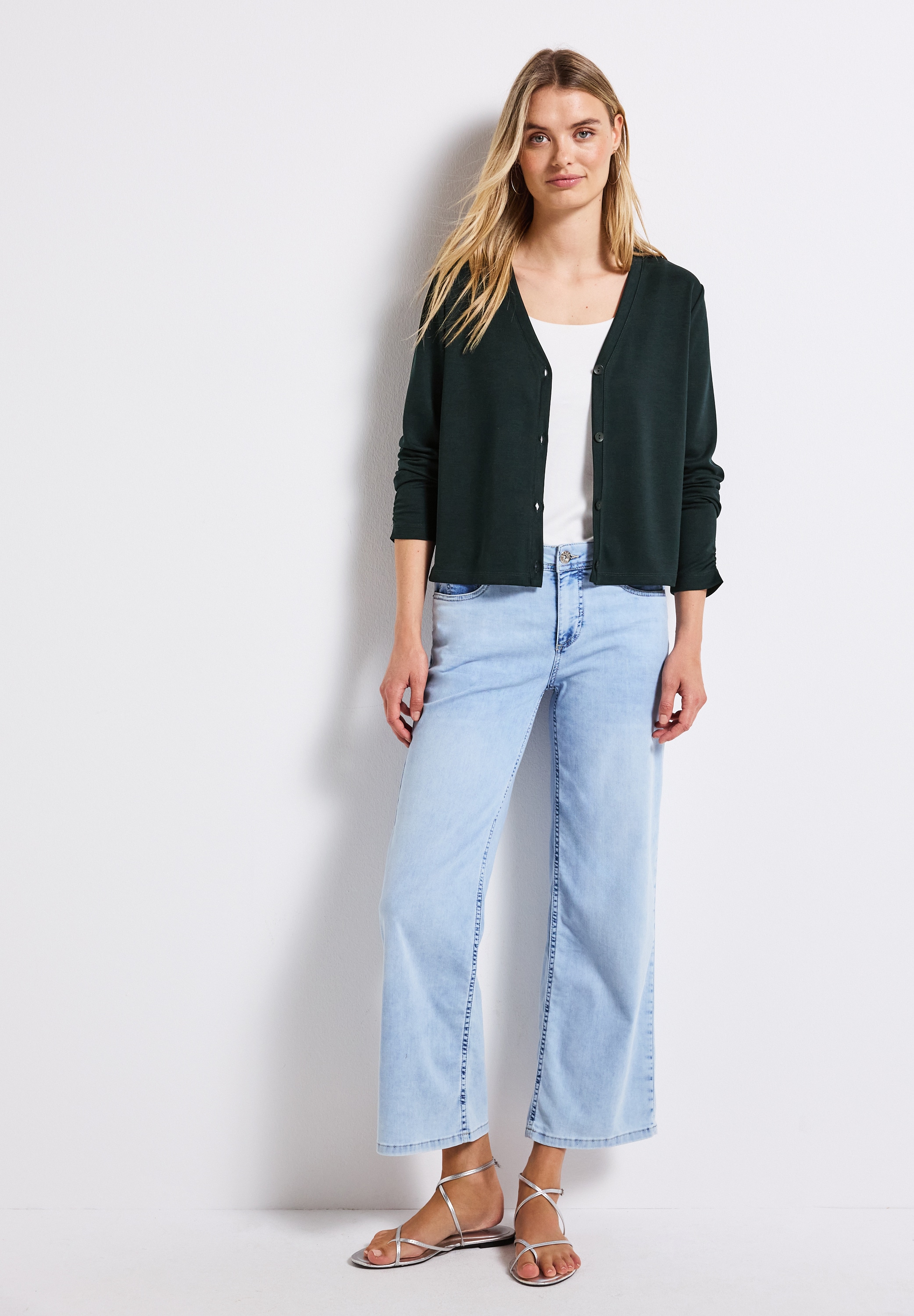 STREET ONE Shirtjacke, im Silk-Look