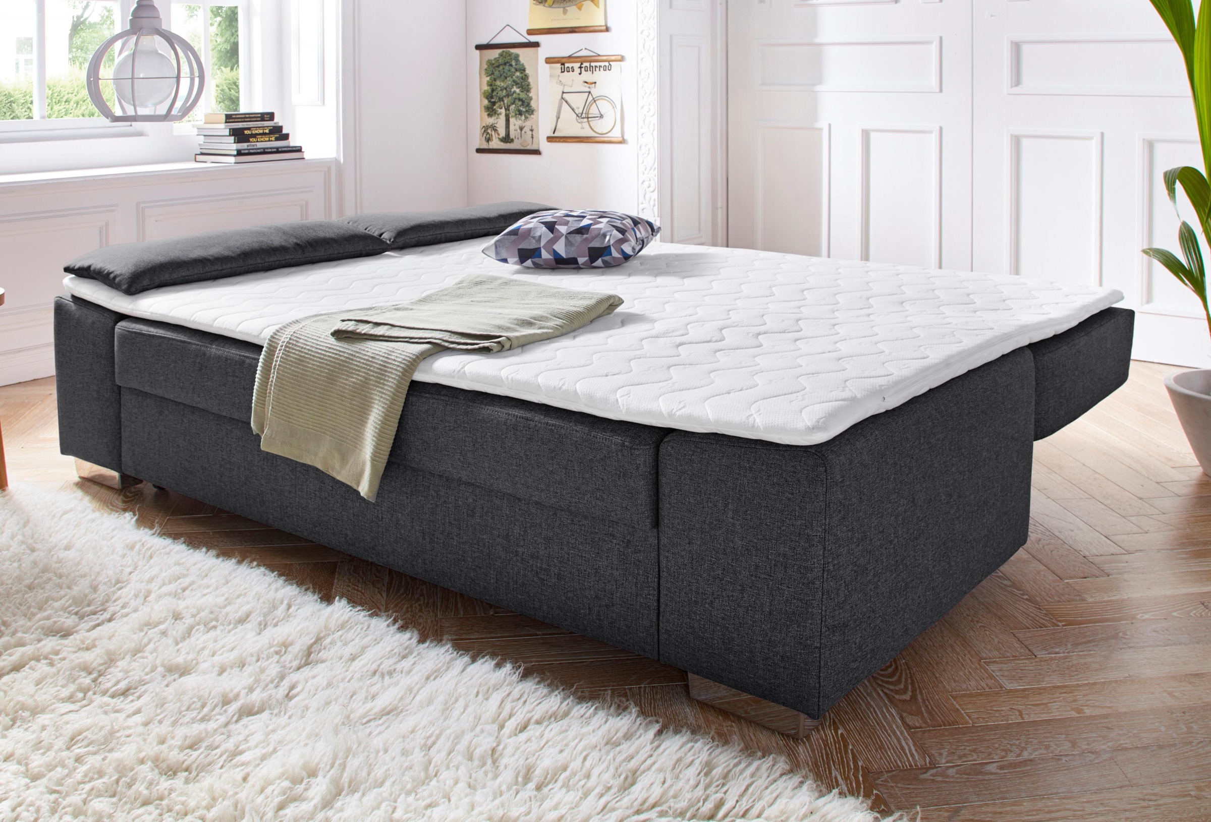 COLLECTION AB Schlafsofa »Paula«, mit Federkern, inklusive Bettfunktion und Bettkasten