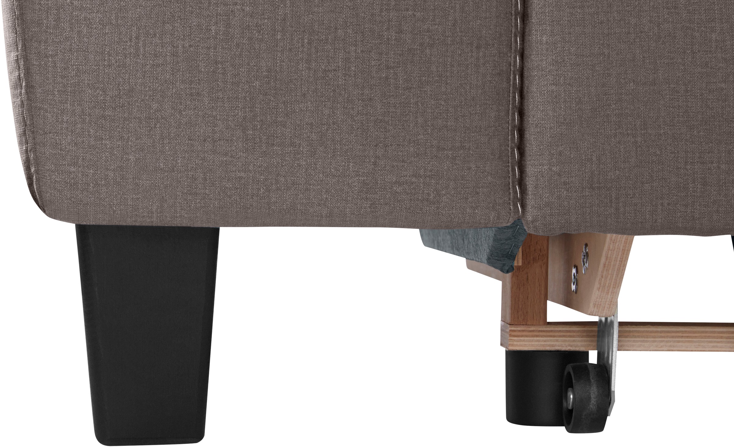 COTTA Ecksofa »Morven L-Form mit Kopfteilverstellung«, wahlweise mit Bettfunktion, Bettkasten & Wireless-Charger