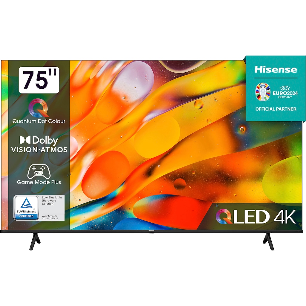 Hisense LED-Fernseher »75E77KQ«, 189 cm/75 Zoll, 4K Ultra HD, Smart-TV, 4K UHD