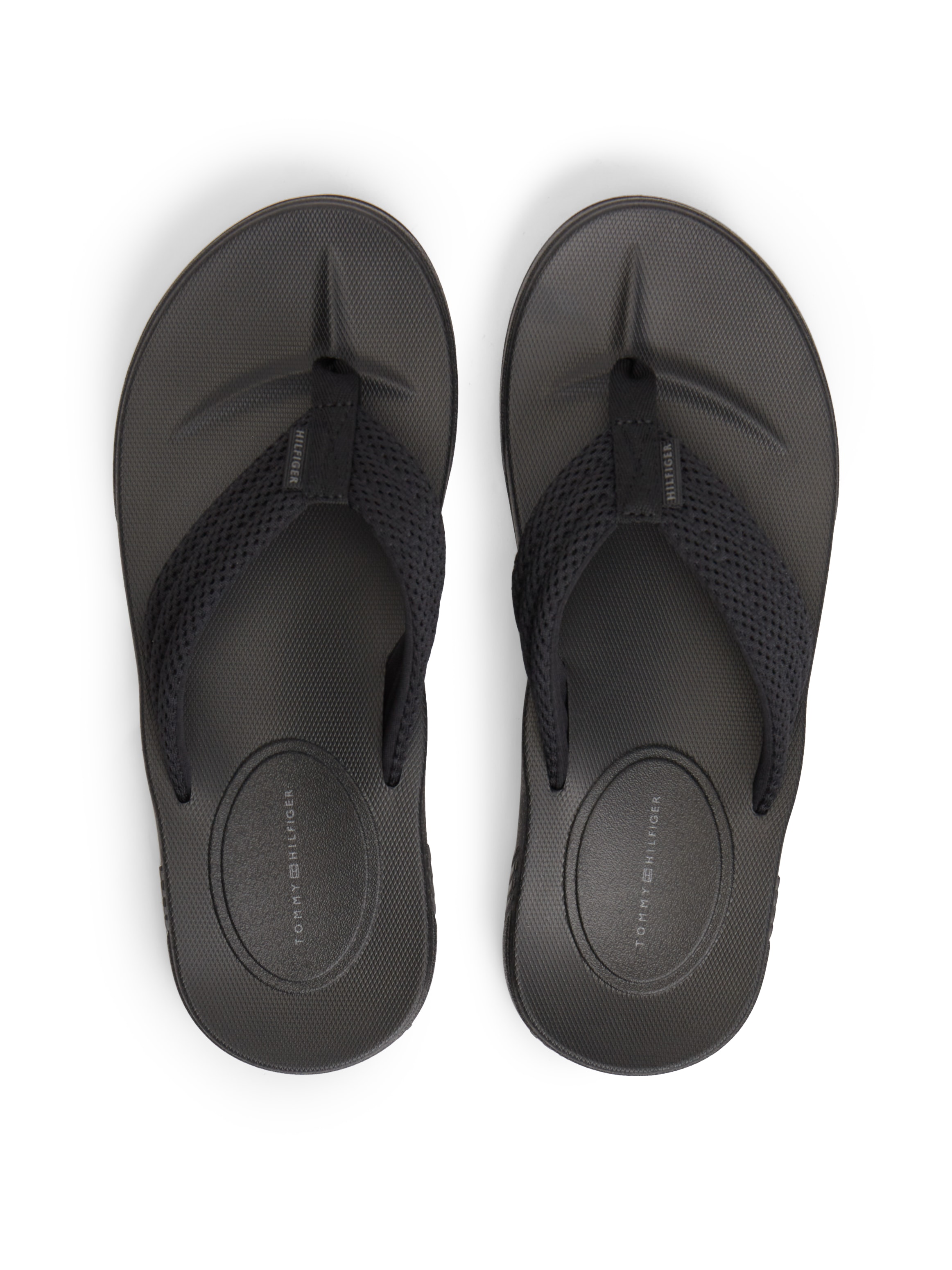 Tommy Hilfiger Zehentrenner »MOLDED PADDED HILFIGER B SANDAL«  Strandschuh, Sommerschuh, Poolslide mit Kontrastbesatz