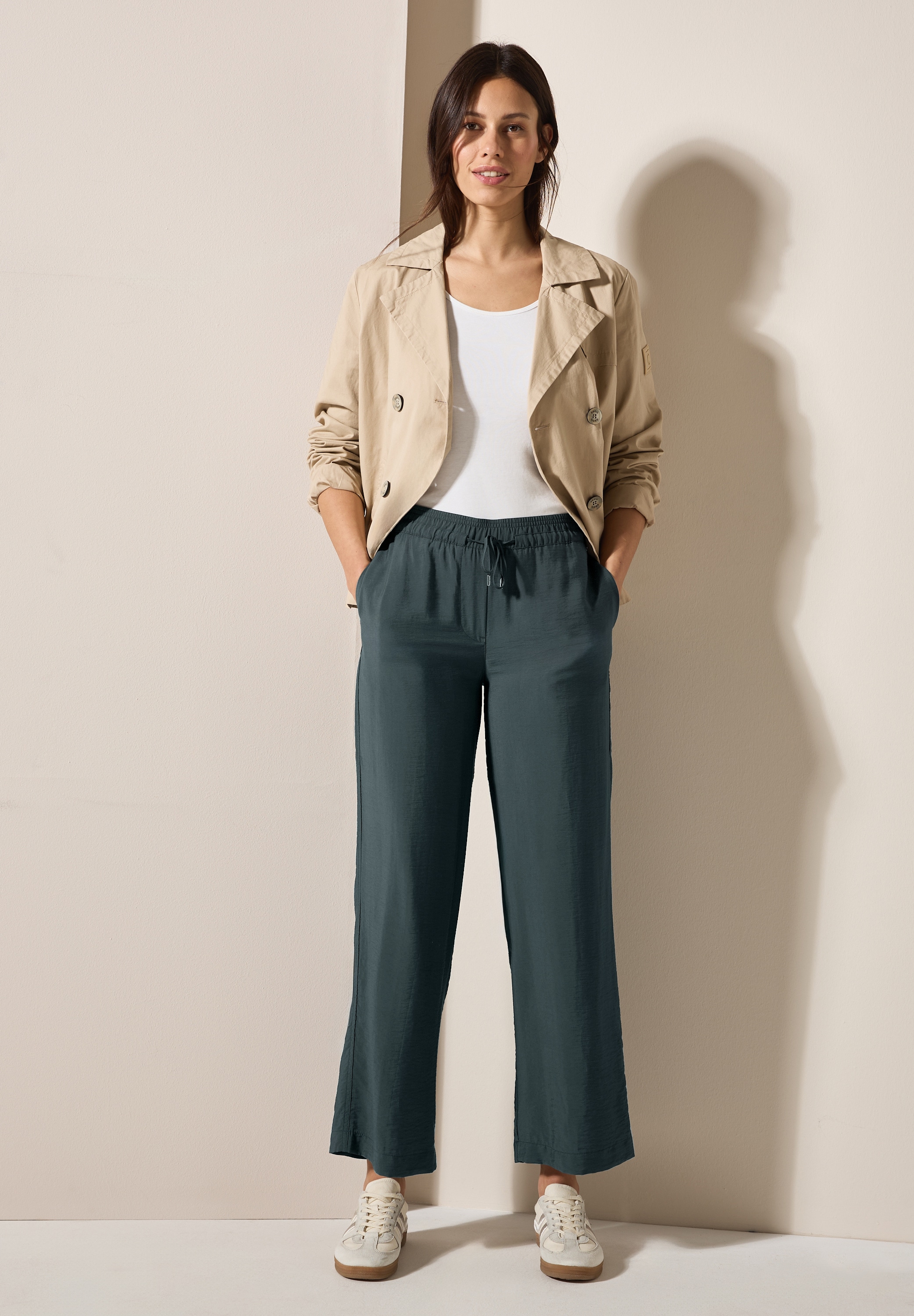 Cecil Stoffhose »Style Neele«  Sommerhose mit elastischem Bund mit Tunnelzug