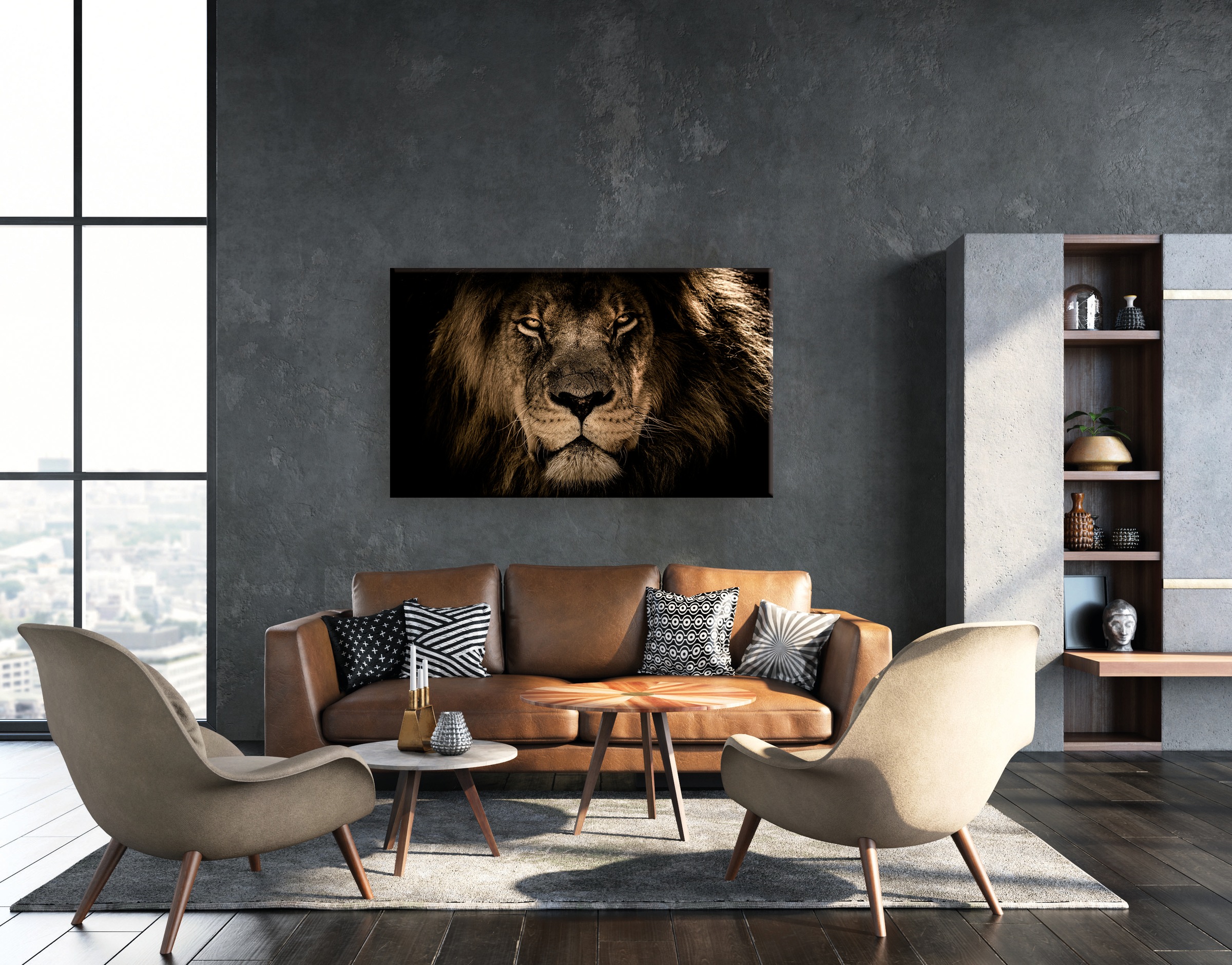 Bönninghoff Leinwandbild »Löwe« 1 Stk. tlg. günstig online kaufen