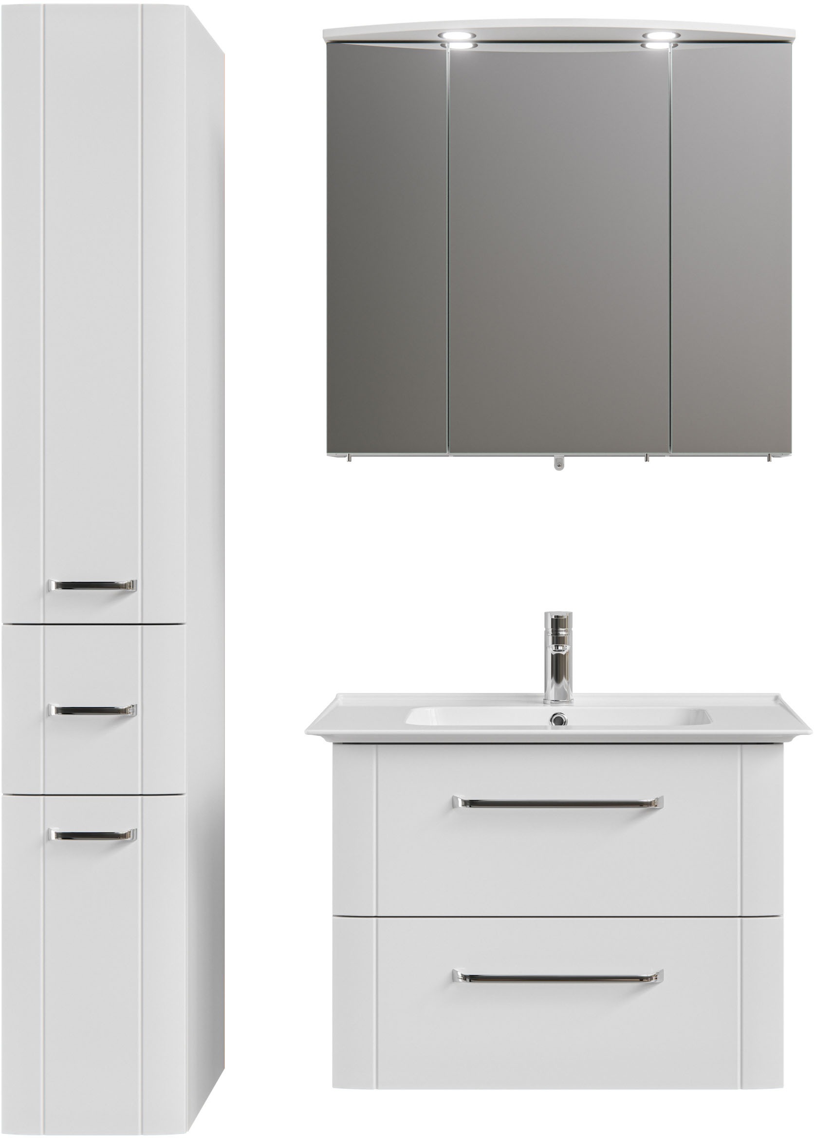Saphir Badmöbel-Set »Badmöbel-Set Serie 3006 3-teilig Keramik-Waschtisch mi günstig online kaufen