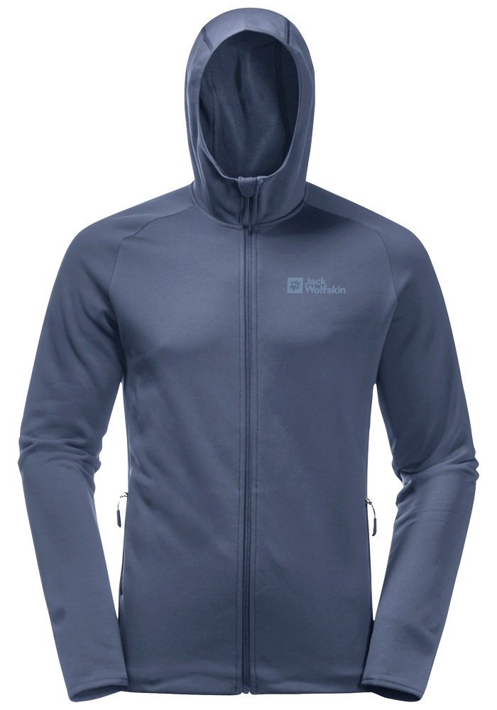 Jack Wolfskin Fleecejacke »BAISELBERG HOODED FZ M«, mit Kapuze