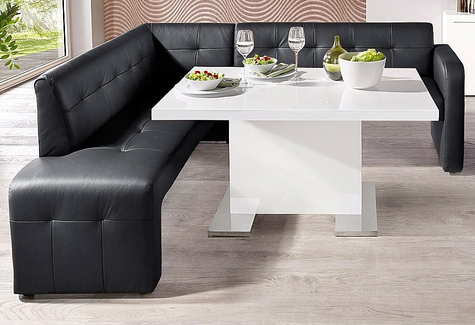exxpo - sofa fashion Essbank »Barista, bequem und elegant, hohe Bodenfreiheit,«, Eckbank Barista bequem und elegant, hochwertige Detailverarbeitung