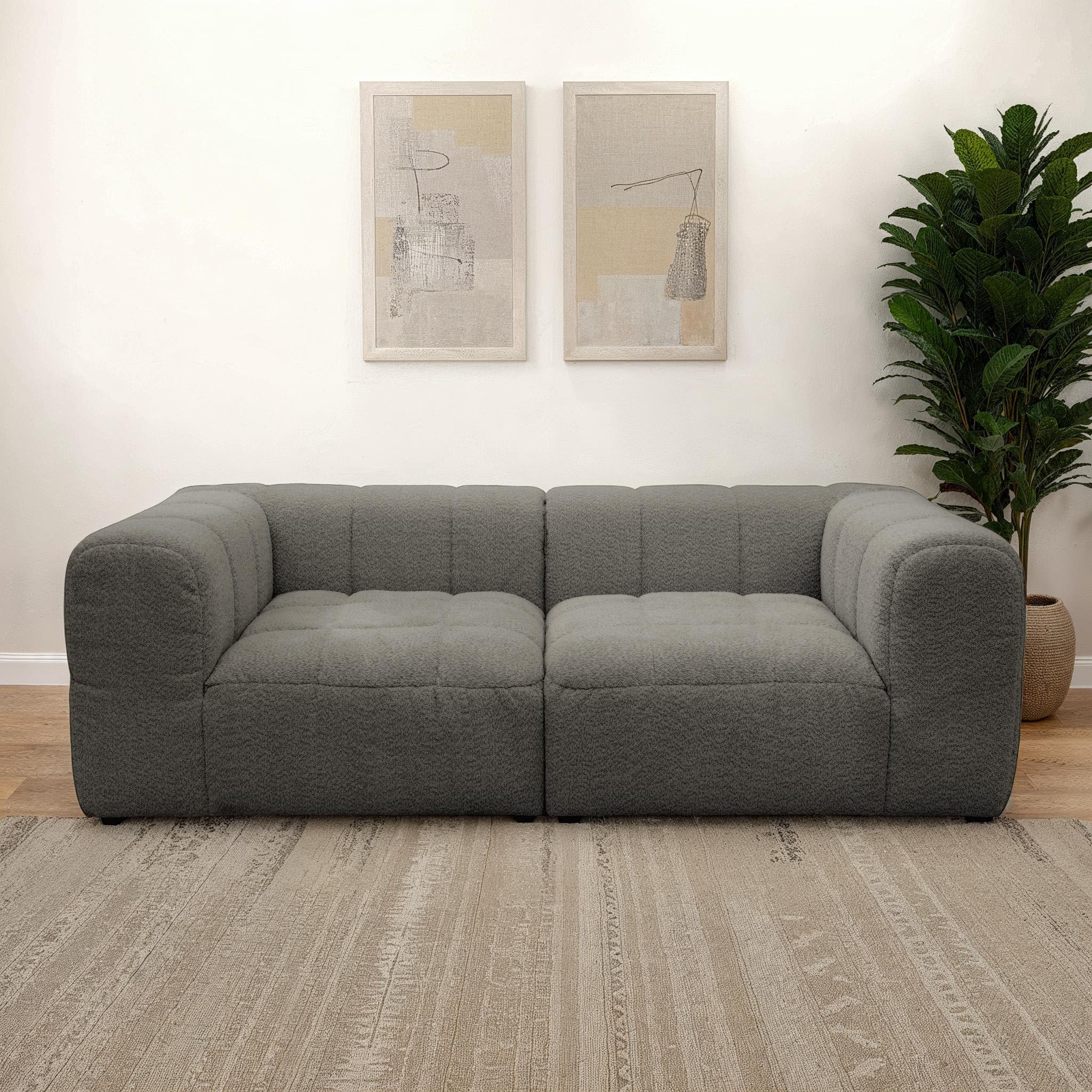 DOMO collection Big-Sofa »Ghent Megasofa in 2 Breiten, modern«, (2 St.), Mi günstig online kaufen