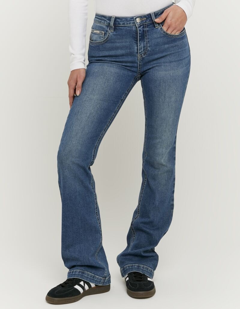 Tally Weijl Bootcut-Jeans »SPADEBOOTY« Baumwollmischung, Mid Waist