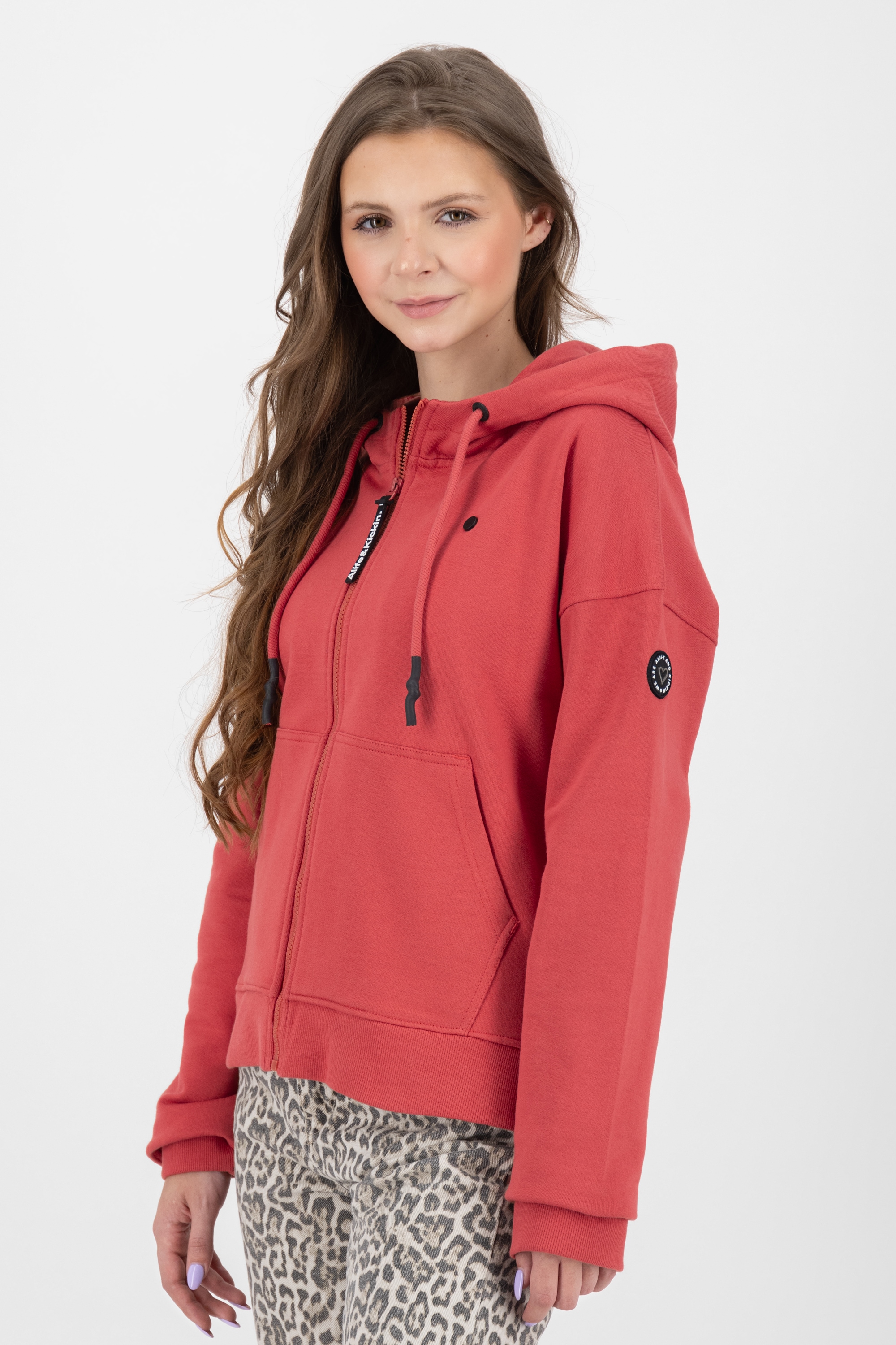 Alife & Kickin Kapuzensweatjacke »Damen TwiggyAK A«, Basic Hoodie Kapuzenpullover, Sweatshirt mit Kapuze