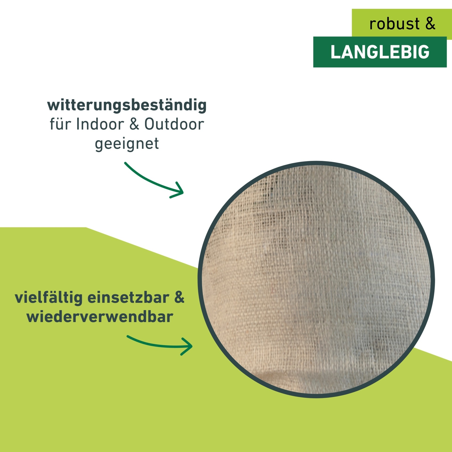 Windhager Winterschutzvlies »Jute-Sack dekorativer Topfschutz für Pflanzen« 1 Stk. tlg. inklusive Befestigungsband, erhältlich in unterschiedlichen Größen