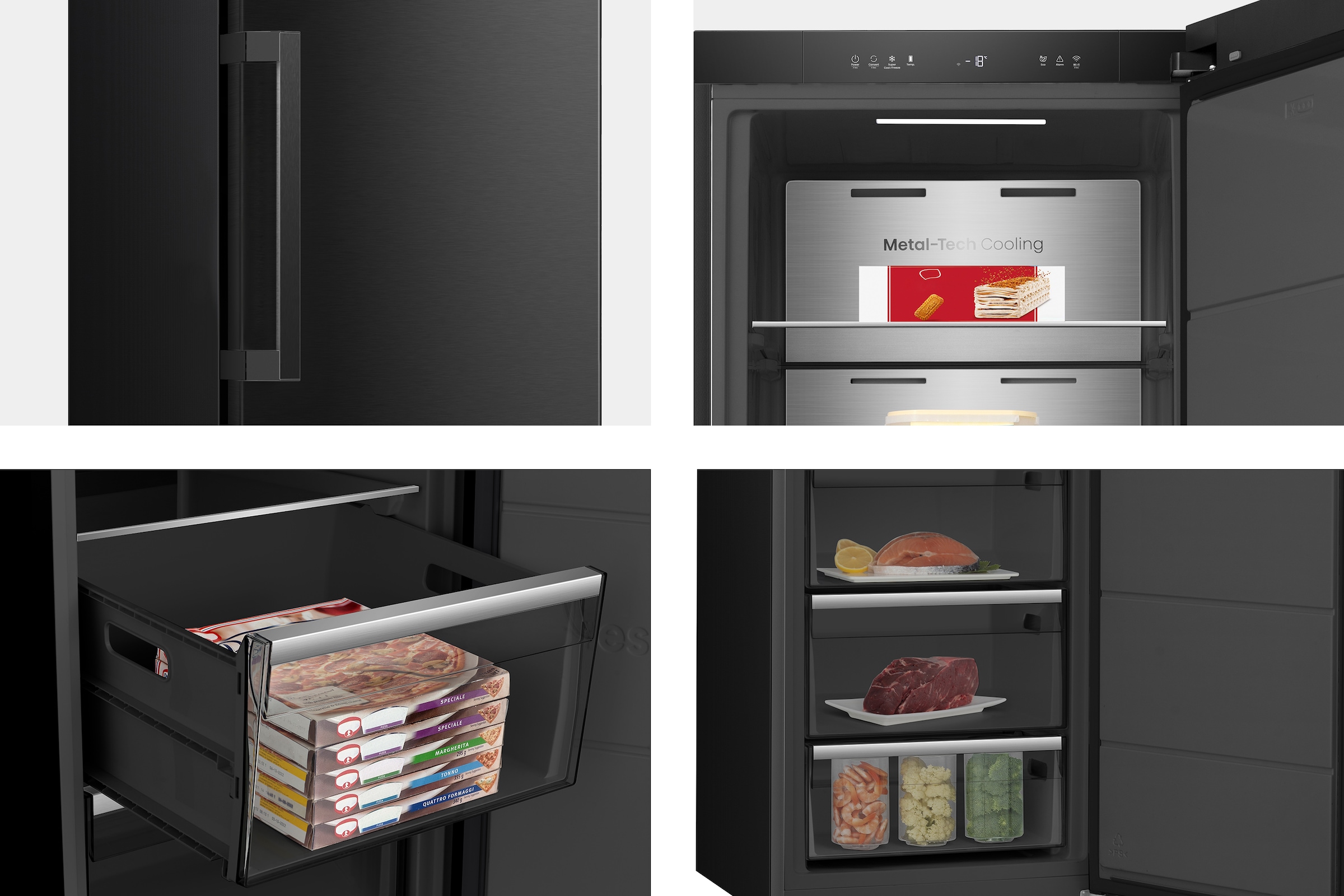 Hisense Gefrierschrank »FT5K310GSFC1« 185,6 cm hoch 59,5 cm breit KitchenFit