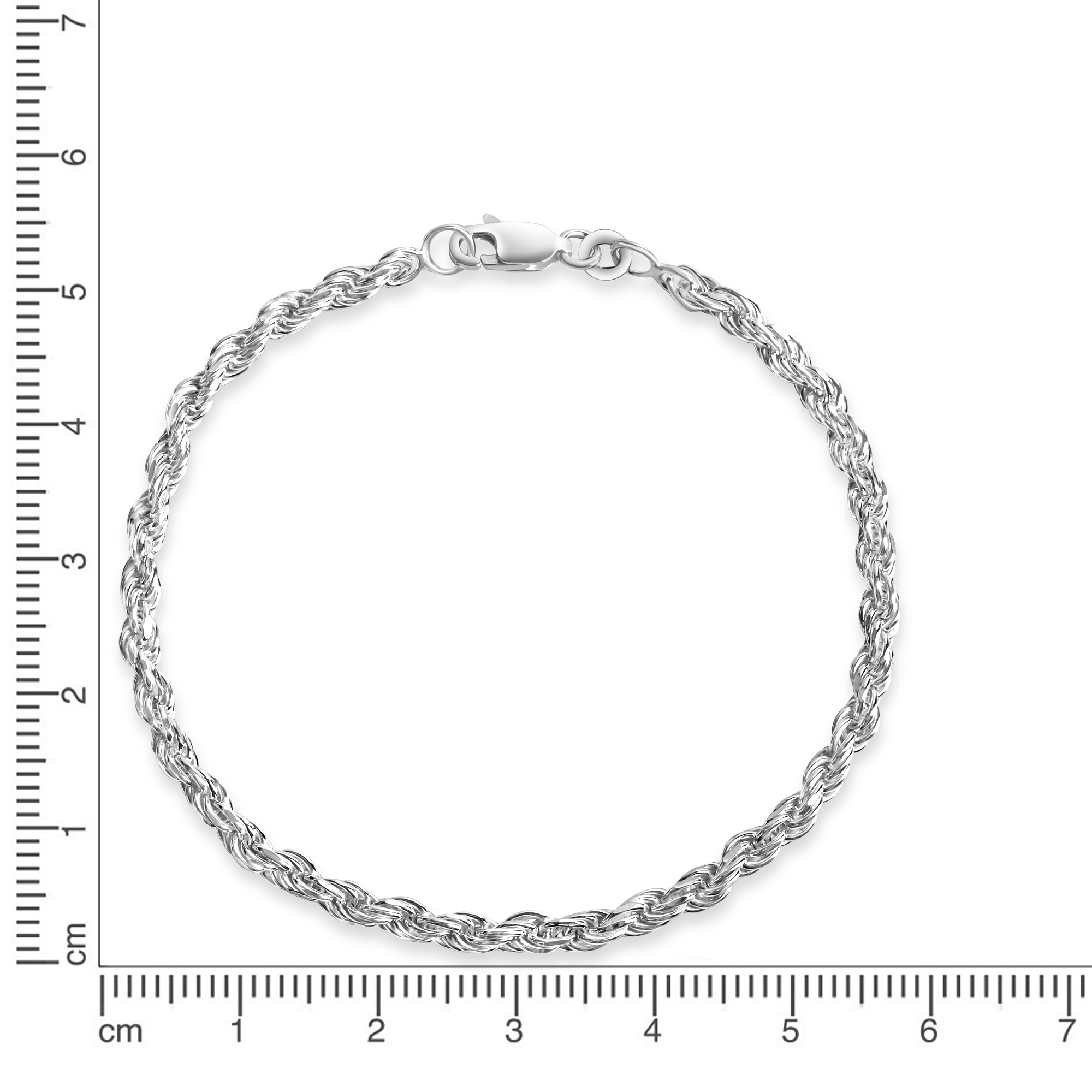 Vivance Armband »925/- Sterling Silber Kordel 21 cm«