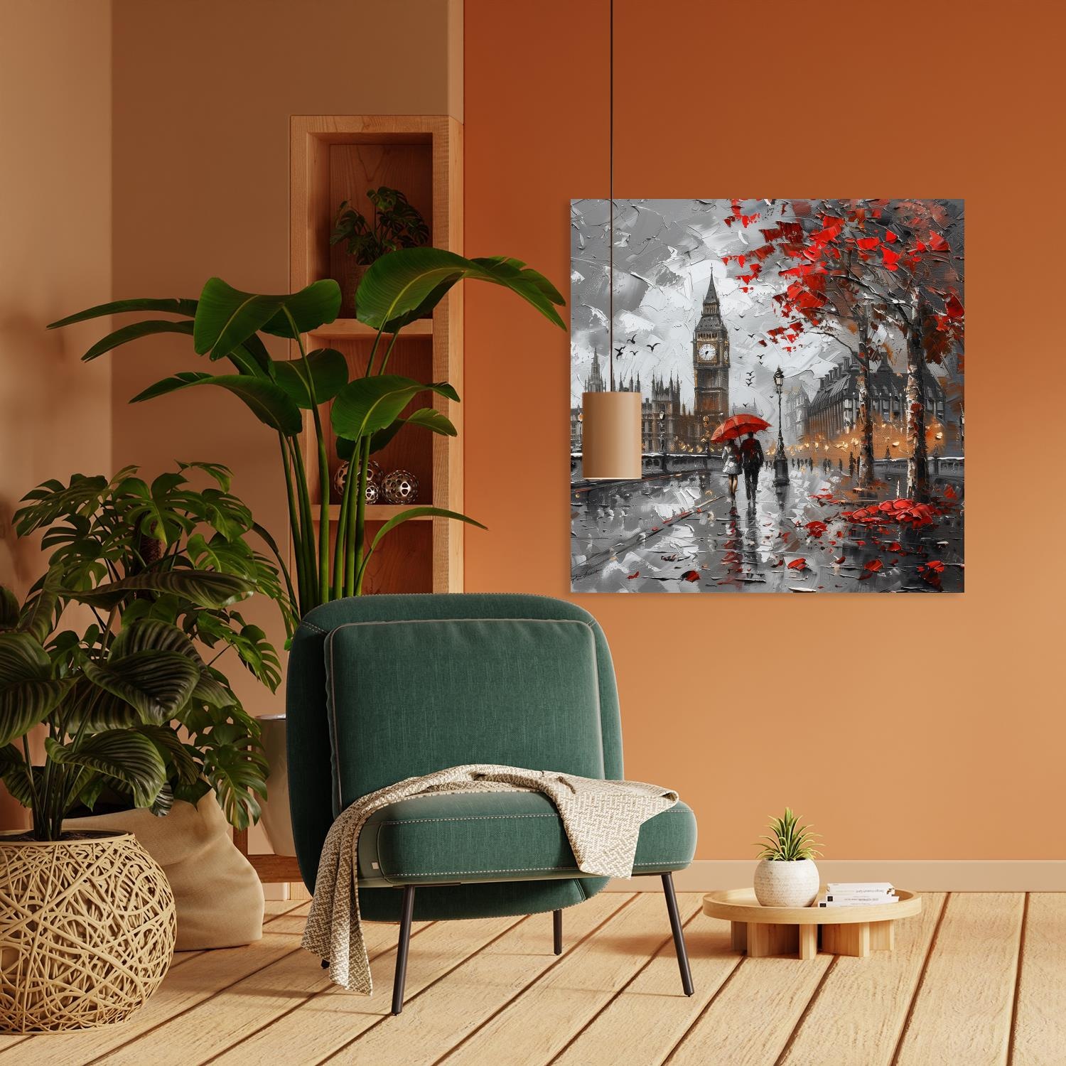 queence Leinwandbild »Big Ben im Herbst«, Architektonische Elemente-Bilder günstig online kaufen