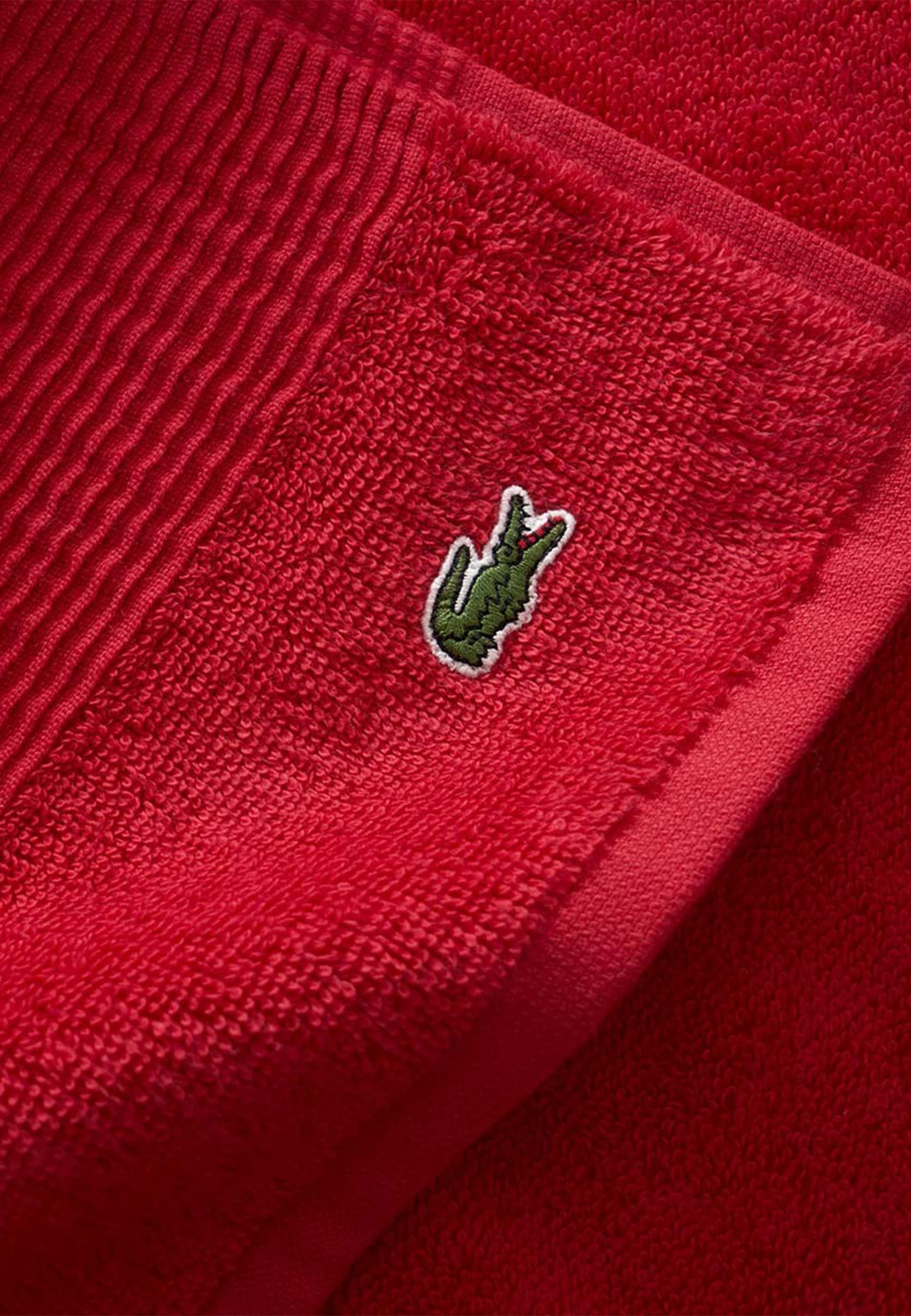 Lacoste Handtuch »LLECROCO« mit Label-Applikationen