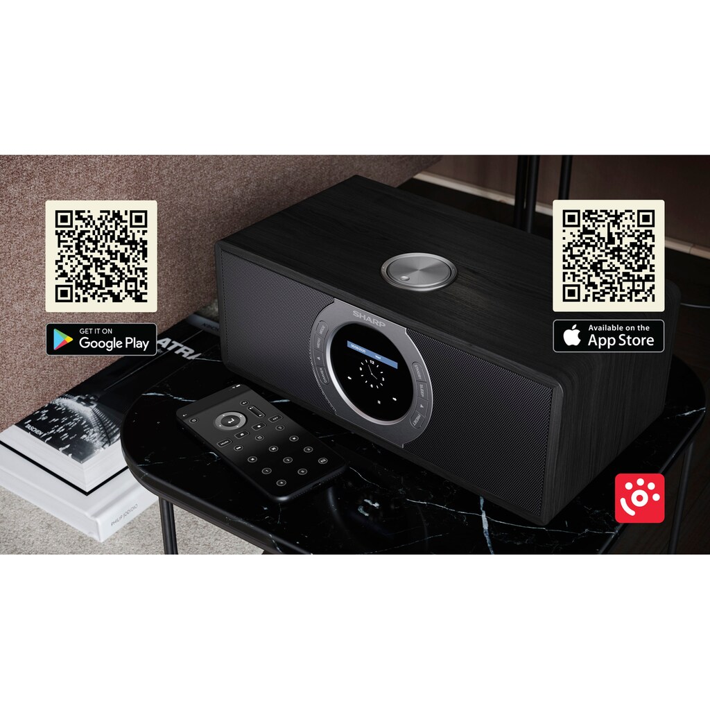 Sharp Internet-Radio »DR-I470 PRO«, (Bluetooth-WLAN Automatische Senderverfolgung-Digitalradio (DAB+)-FM-Tuner mit RDS-Internetradio 30 W)